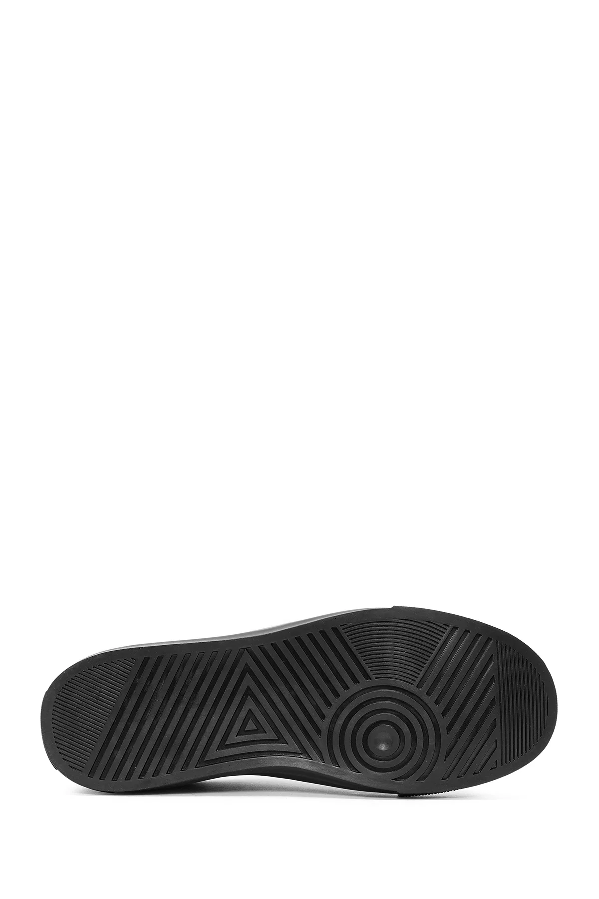 Erkek Siyah Bağcıklı Süet Deri Sneaker - Image 4