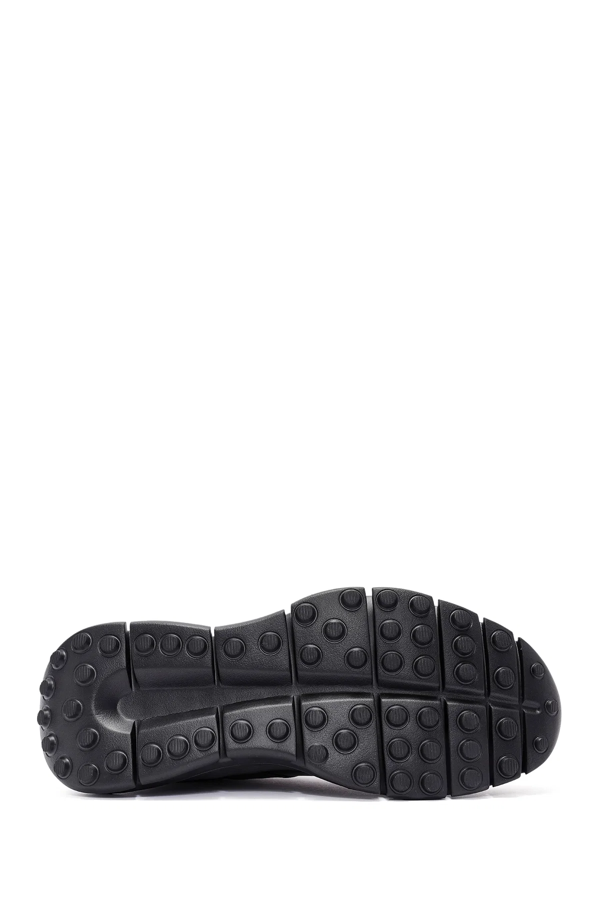 Erkek Siyah Bantlı Deri Sneaker - Image 4