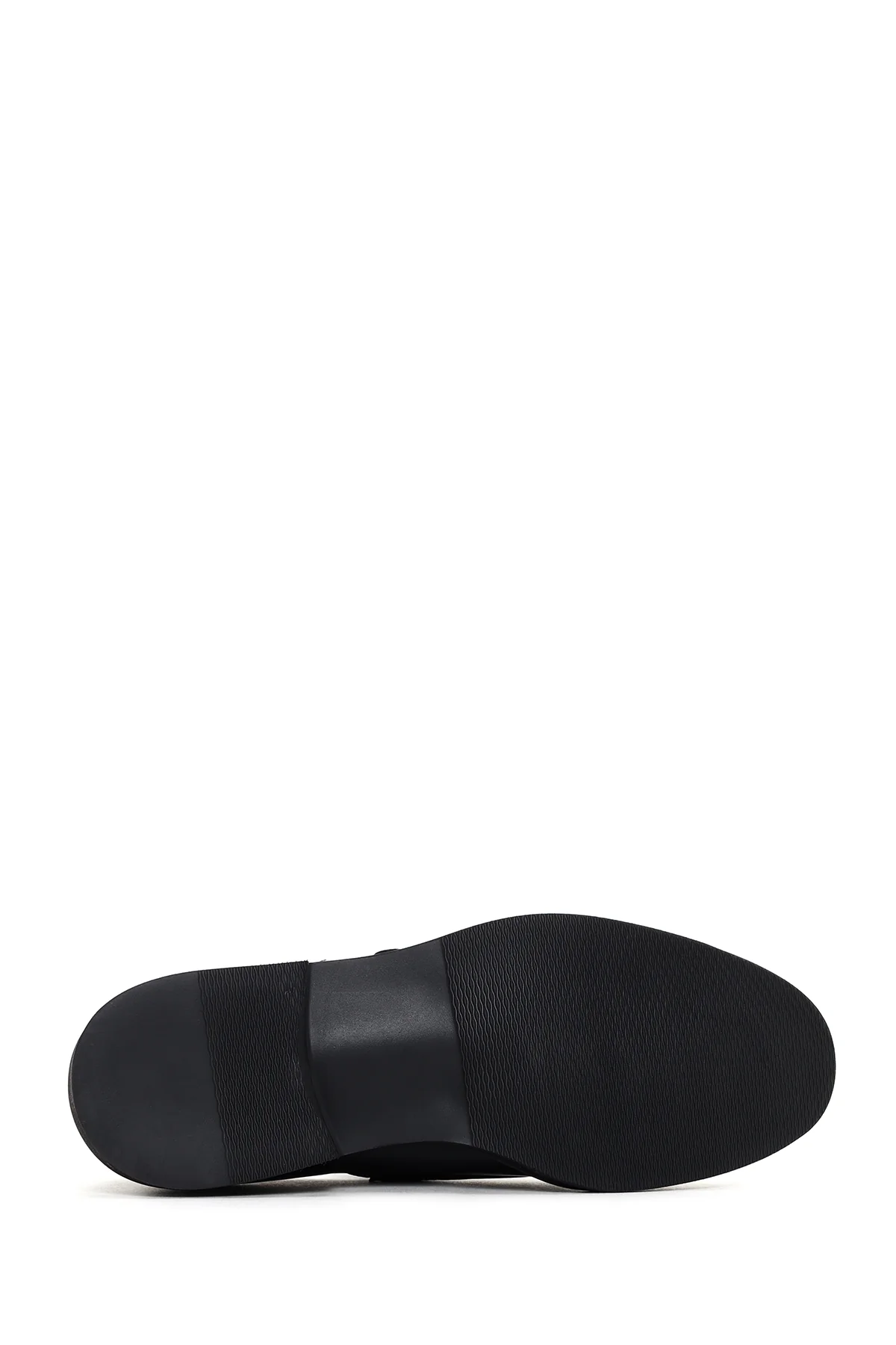 Erkek Siyah Çift Tokalı Deri Casual Loafer - Image 6