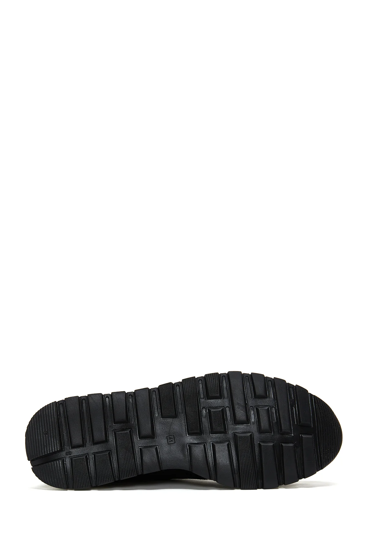 Erkek Siyah Deri Baskılı Sneaker - Image 4