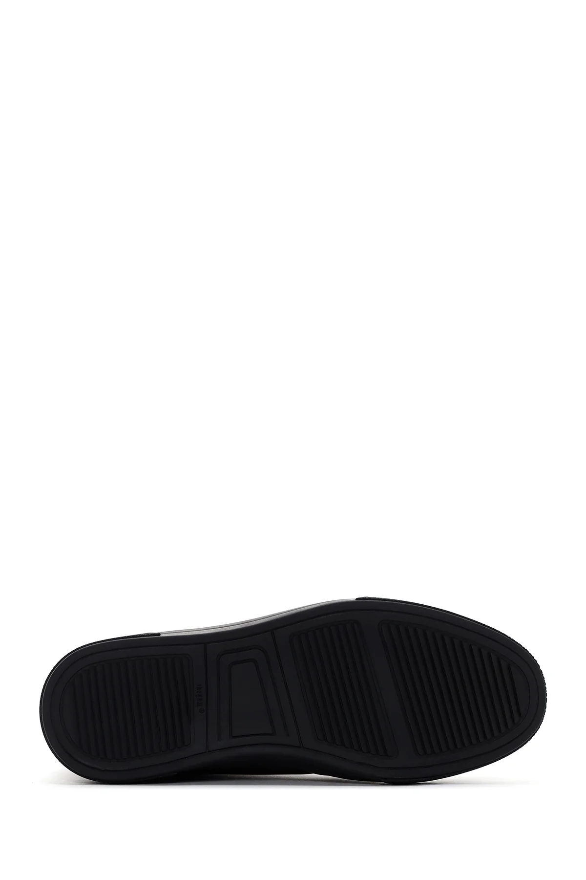 Erkek Siyah Deri Bilekli Sneaker - Image 4