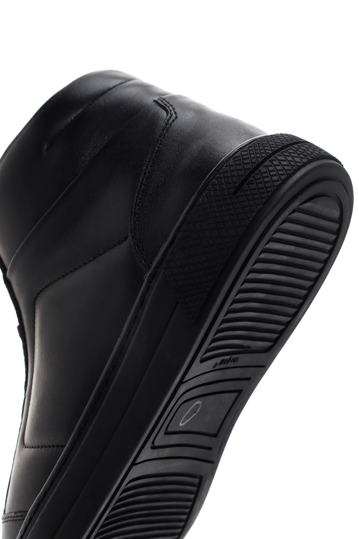Erkek Siyah Deri Bilekli Sneaker - Image 8