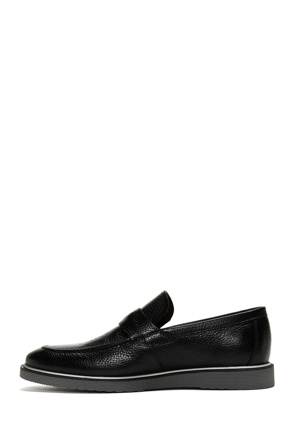 Erkek Siyah Deri Casual Loafer - Image 2