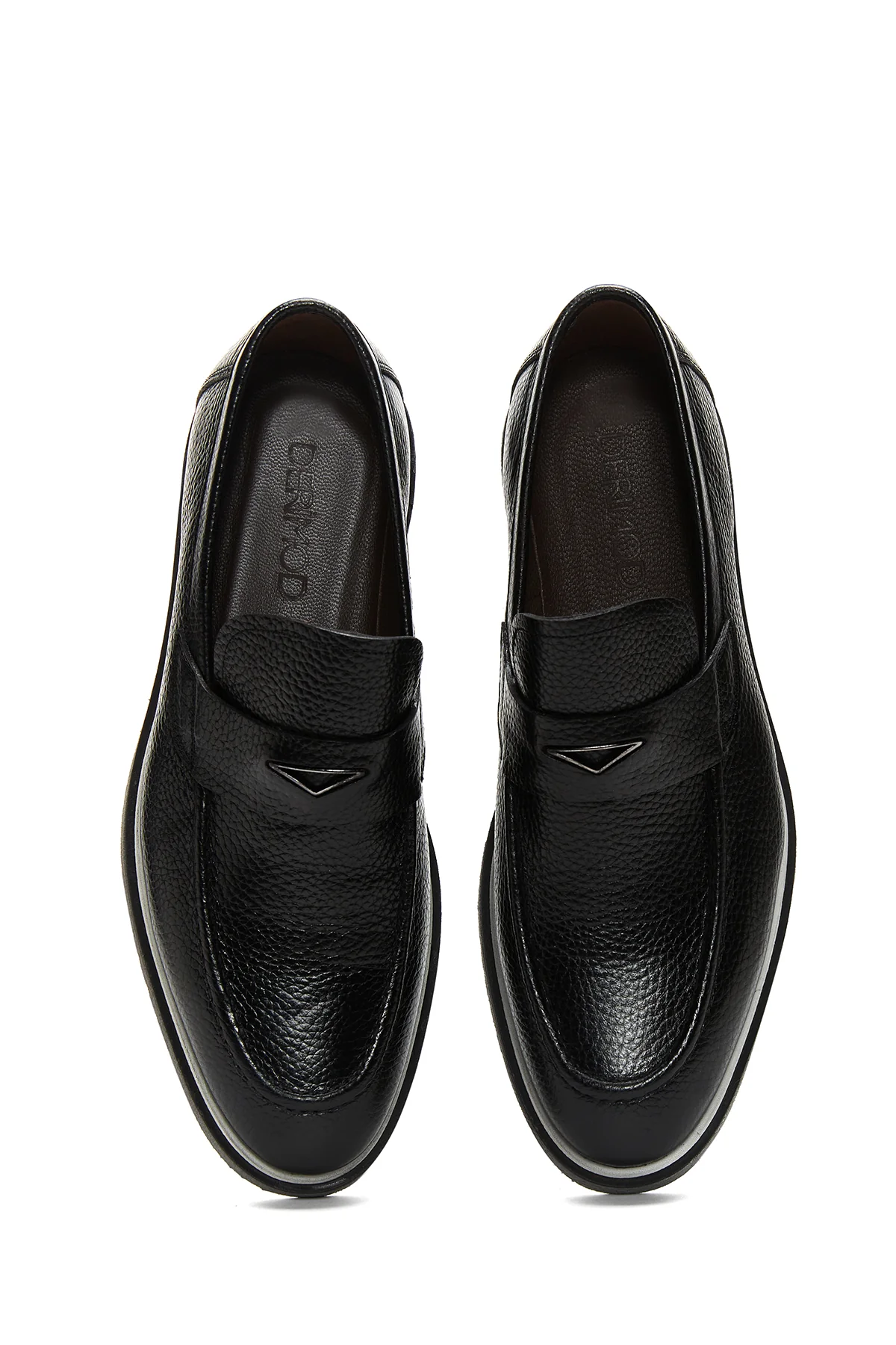 Erkek Siyah Deri Casual Loafer - Image 6