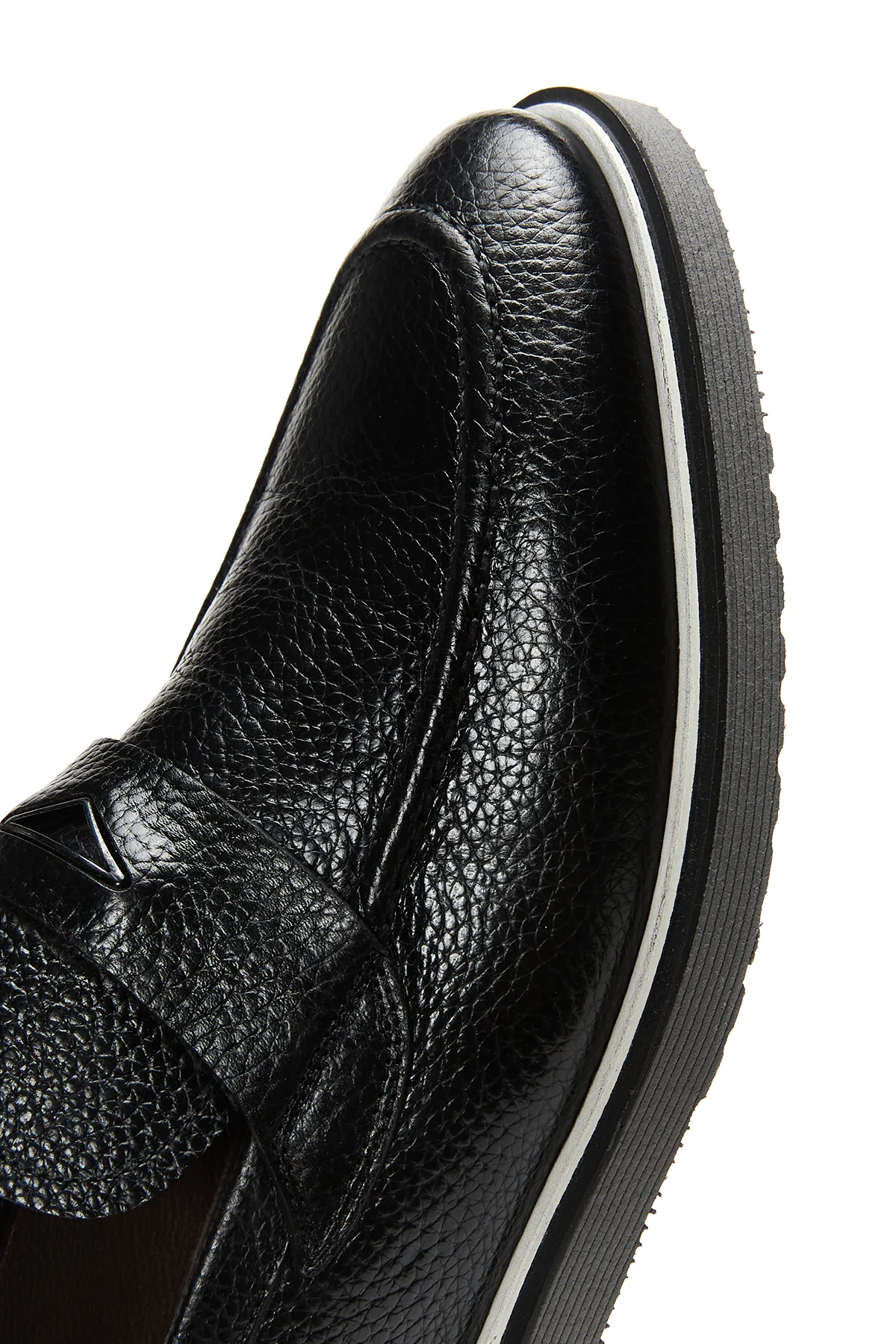 Erkek Siyah Deri Casual Loafer - Image 7