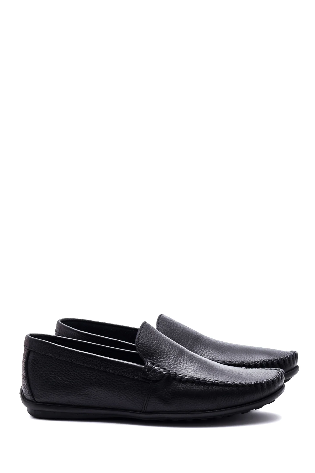 Erkek Siyah Deri Casual Loafer - Image 3