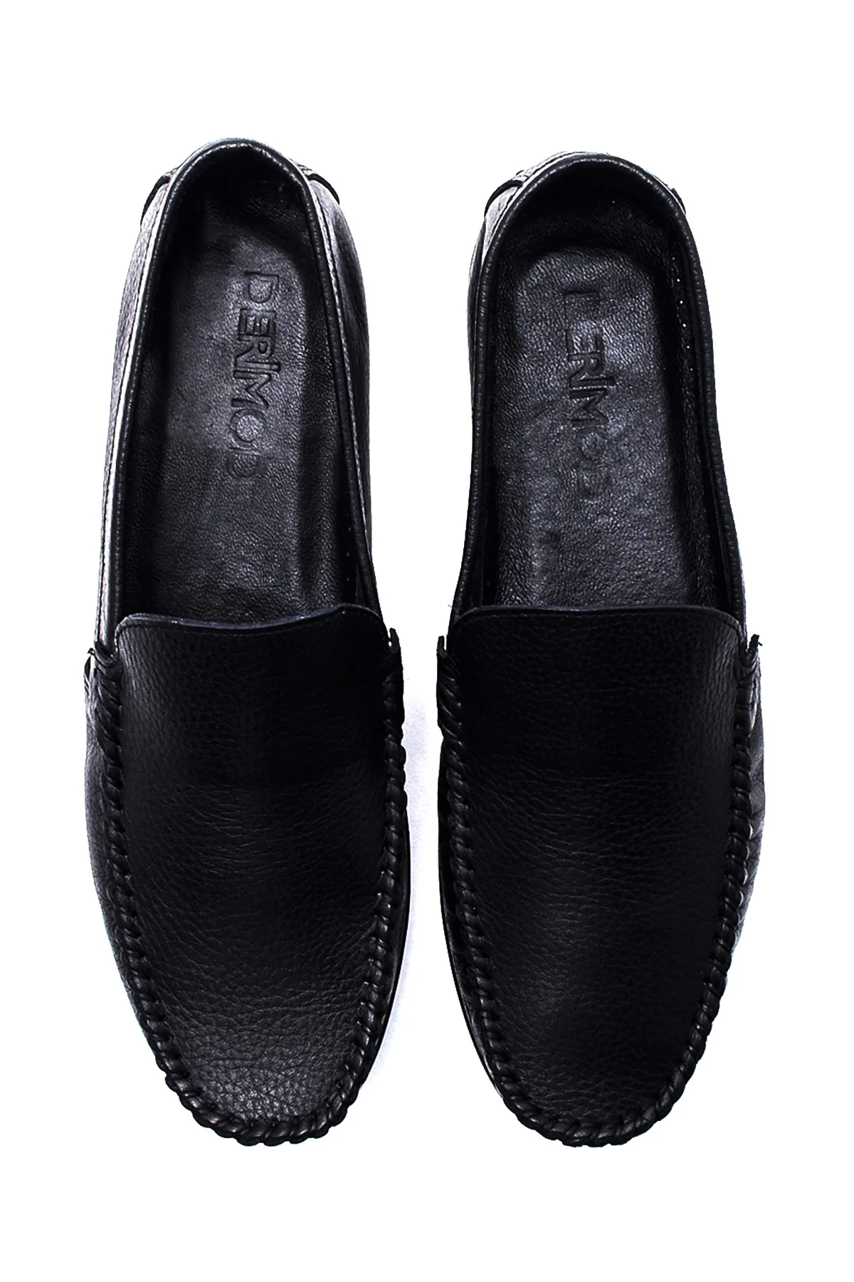 Erkek Siyah Deri Casual Loafer - Image 7