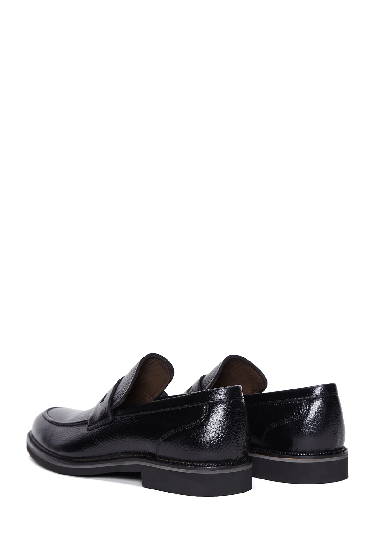 Erkek Siyah Deri Casual Loafer - Image 5