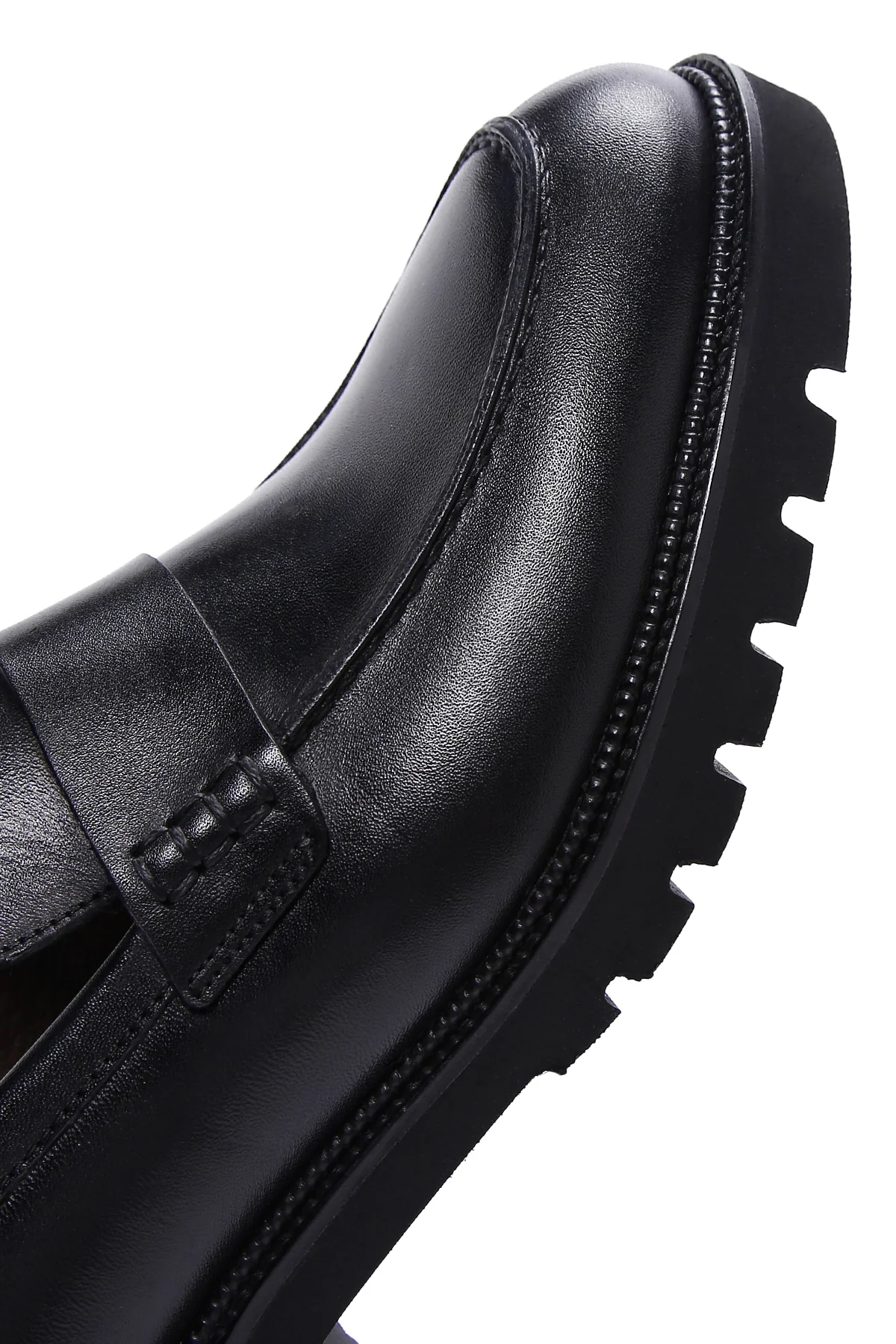 Erkek Siyah Deri Casual Loafer - Image 7