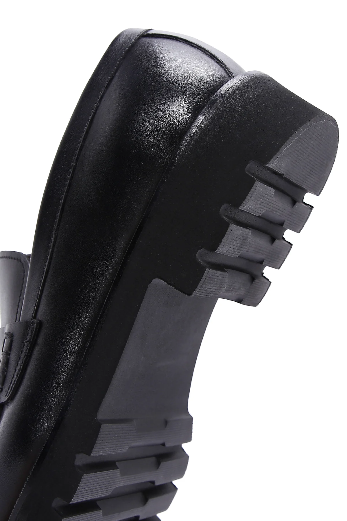 Erkek Siyah Deri Casual Loafer - Image 8