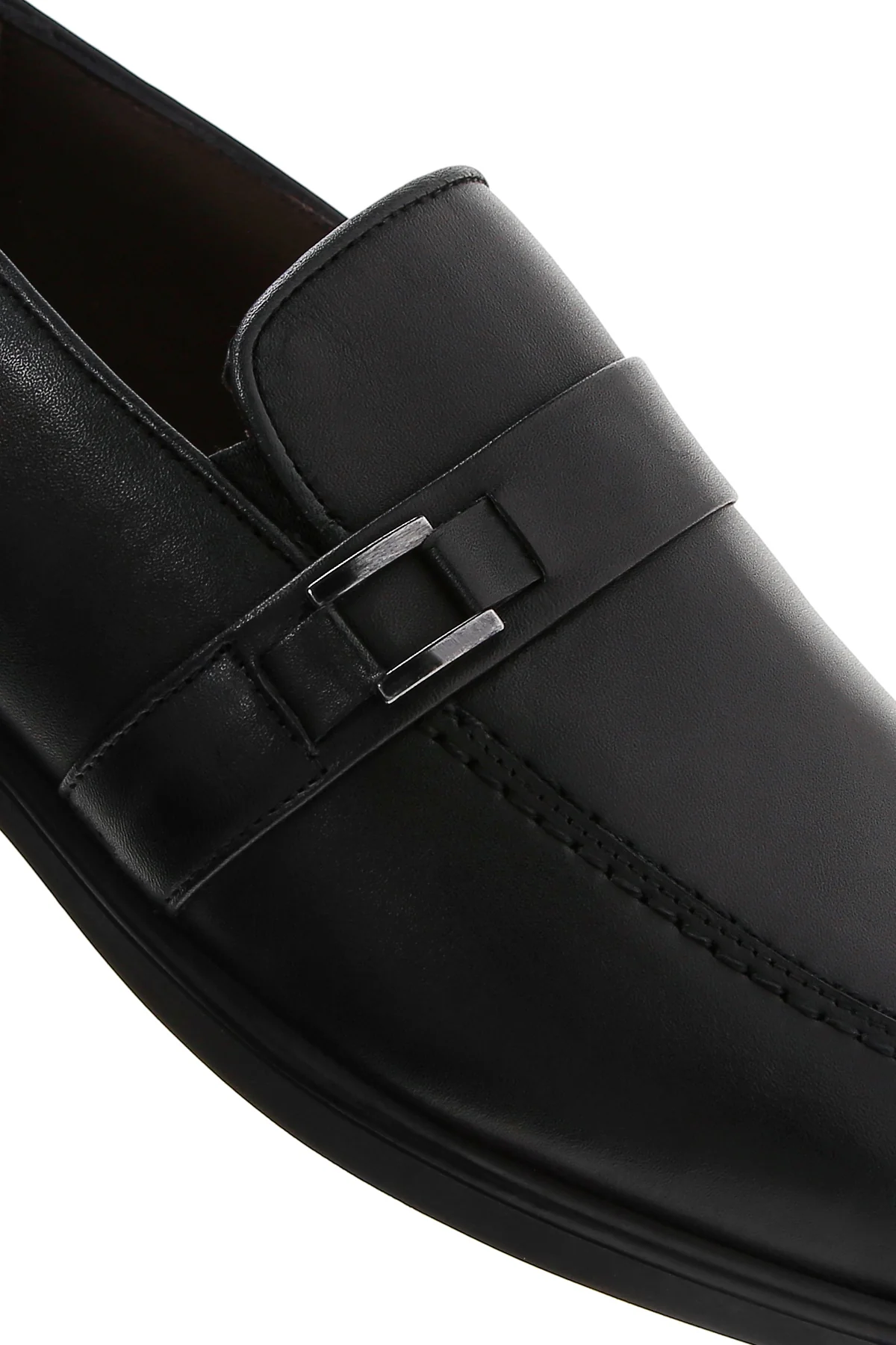 Erkek Siyah Deri Casual Loafer - Image 10