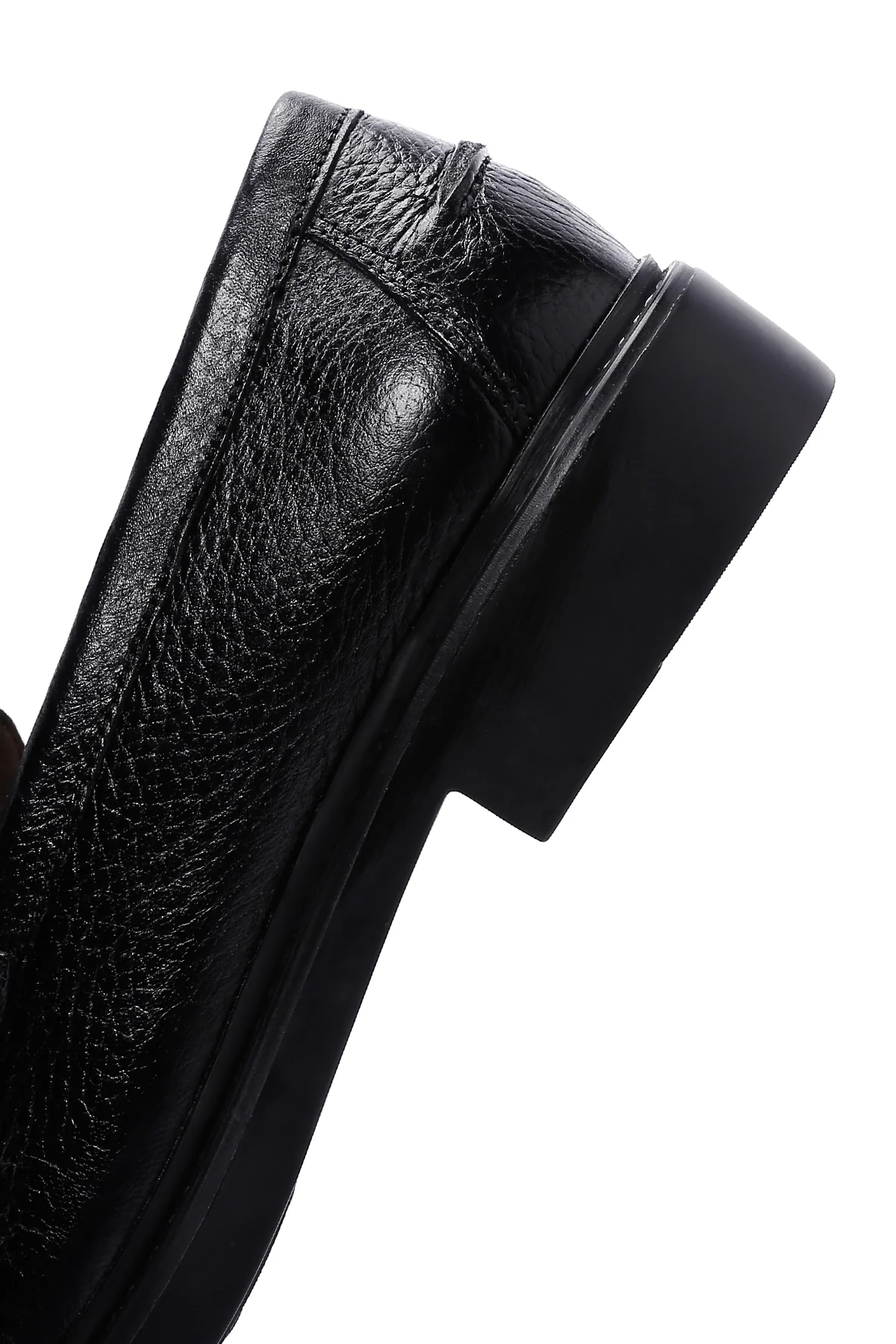 Erkek Siyah Deri Casual Loafer - Image 7