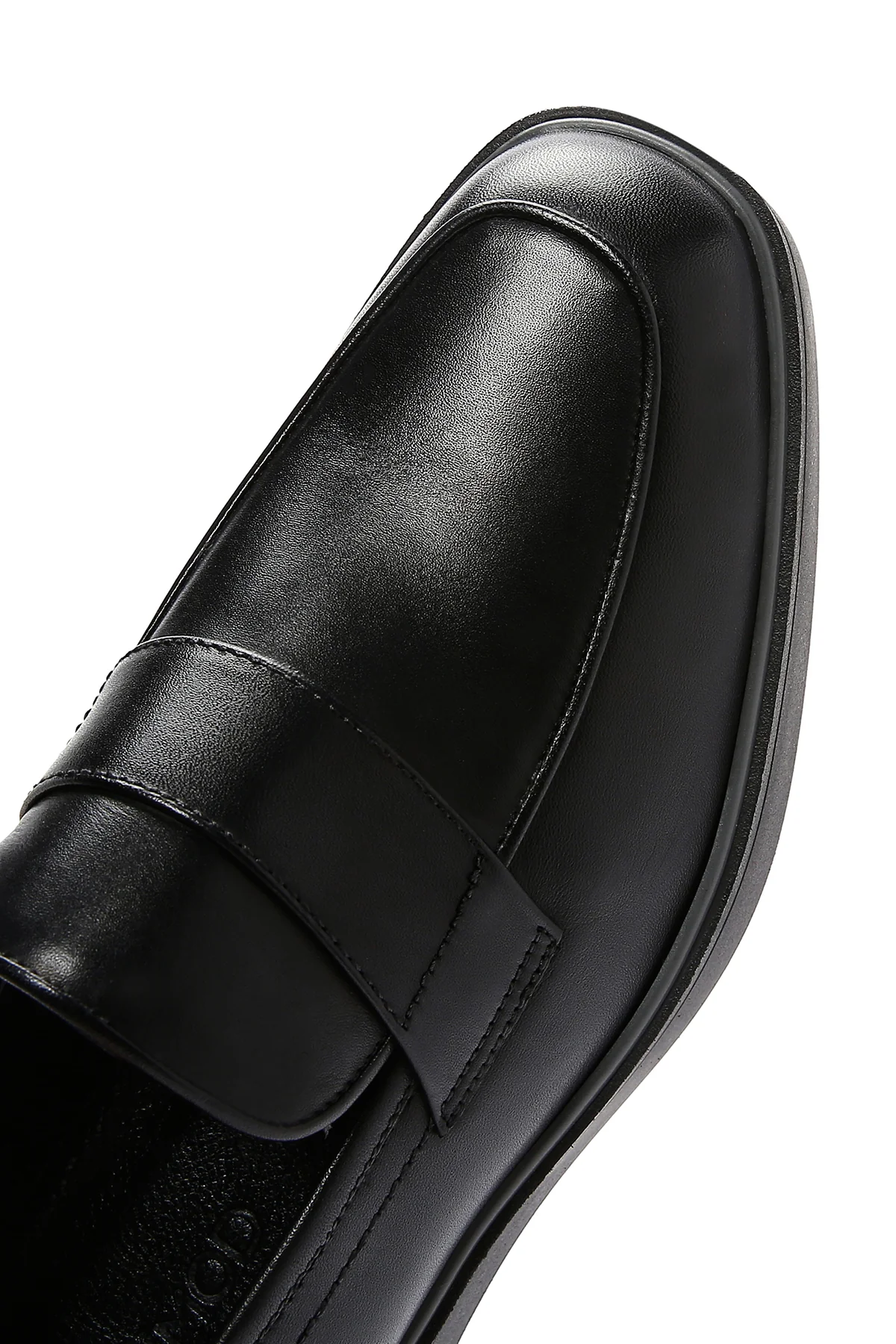 Erkek Siyah Deri Casual Loafer - Image 7