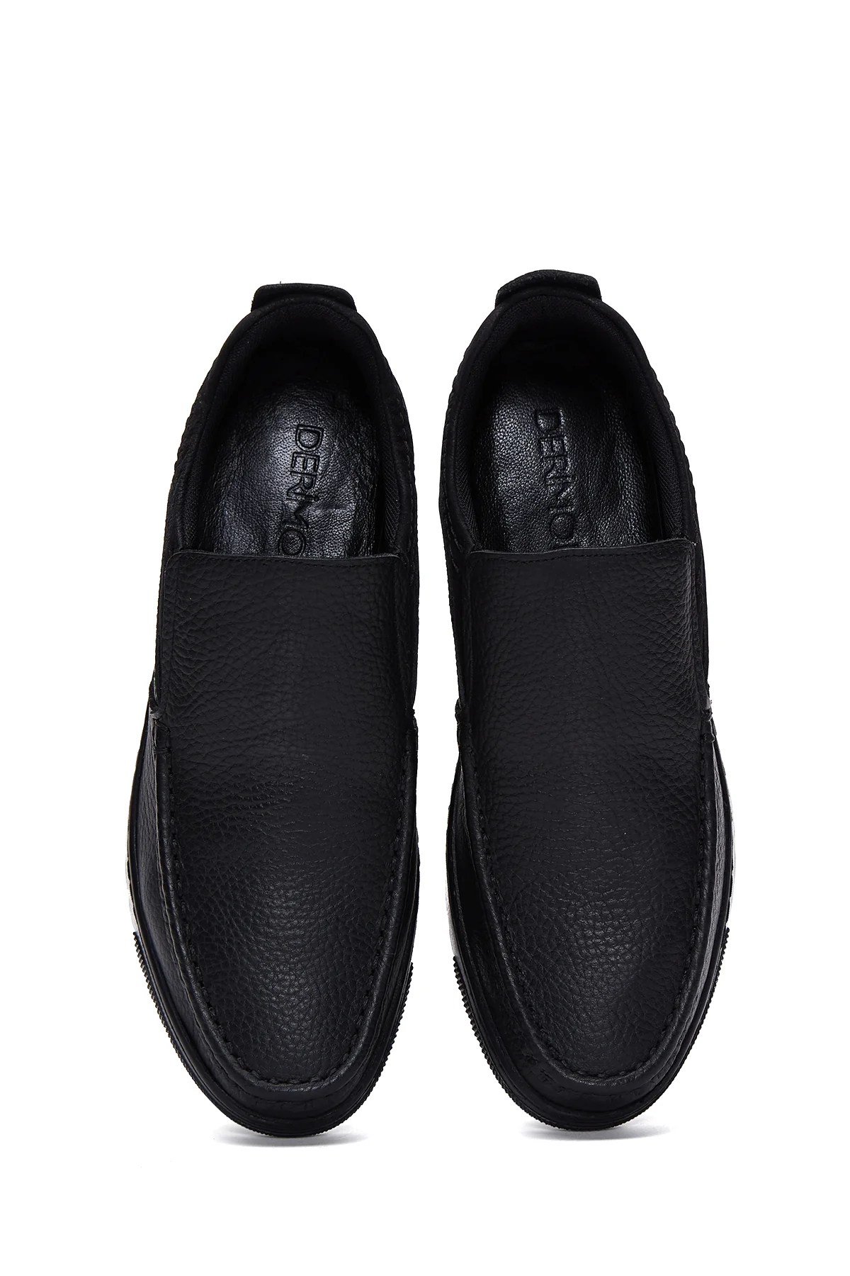 Erkek Siyah Deri Casual Loafer - Image 6