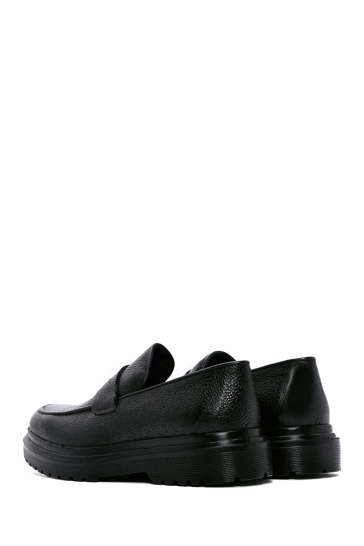 Erkek Siyah Deri Casual Loafer - Image 5
