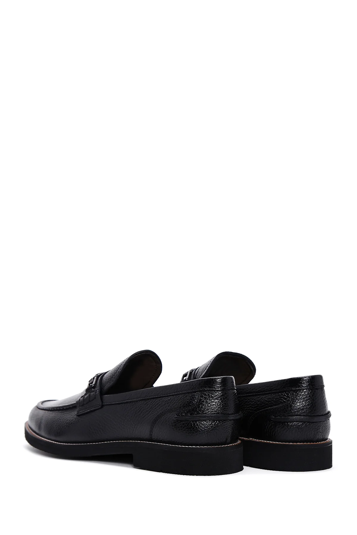 Erkek Siyah Deri Casual Loafer - Image 5