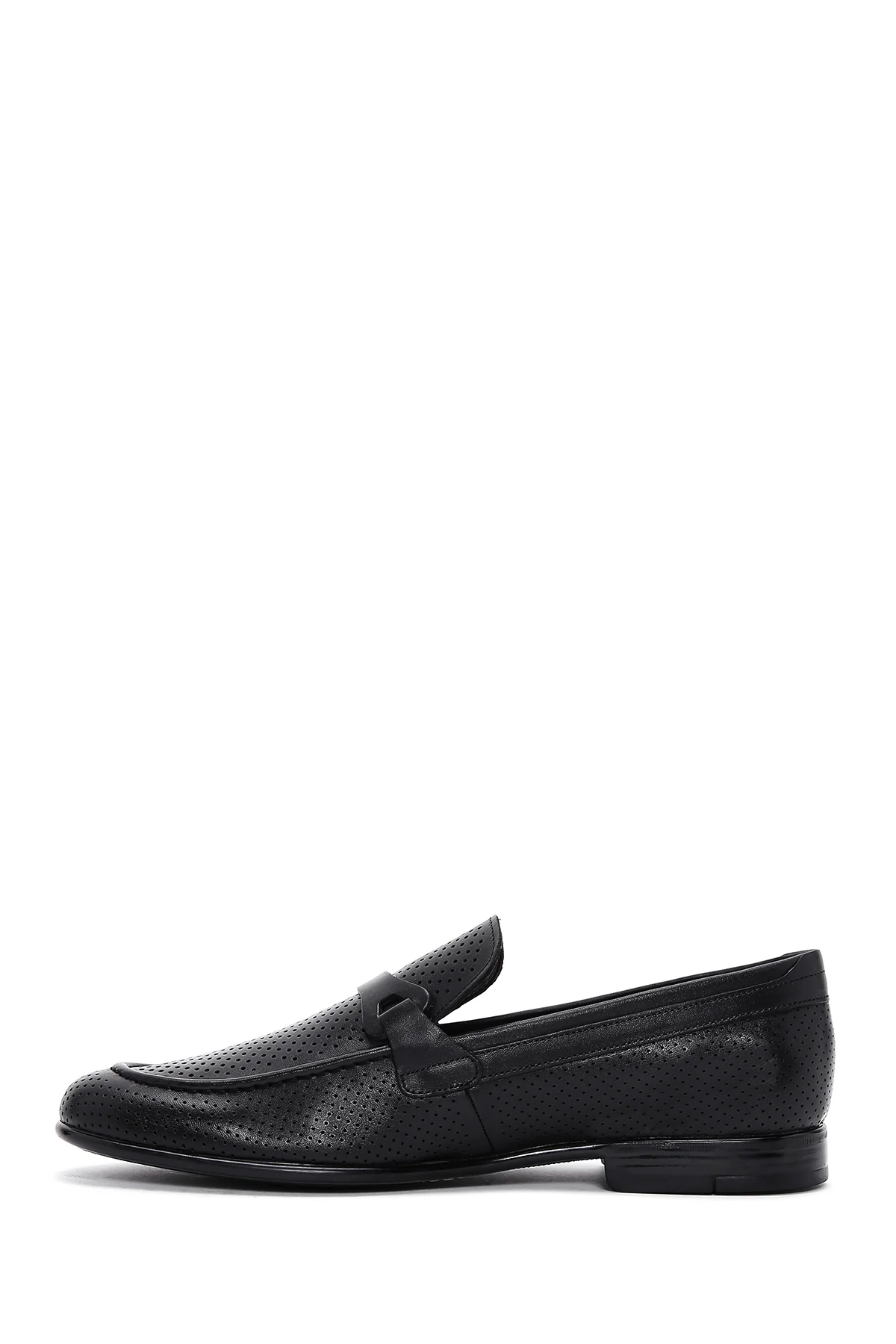 Erkek Siyah Deri Casual Loafer - Image 2