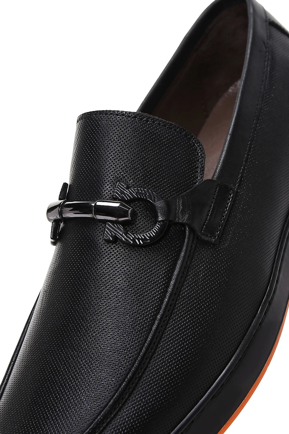 Erkek Siyah Deri Casual Loafer - Image 7