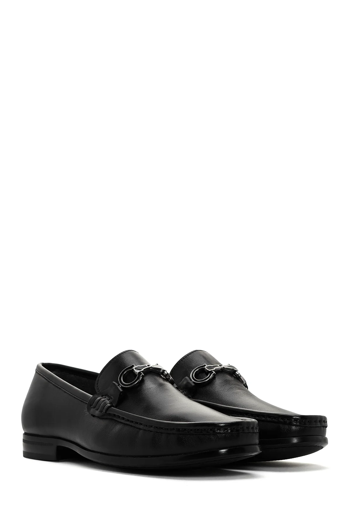 Erkek Siyah Deri Casual Loafer - Image 3