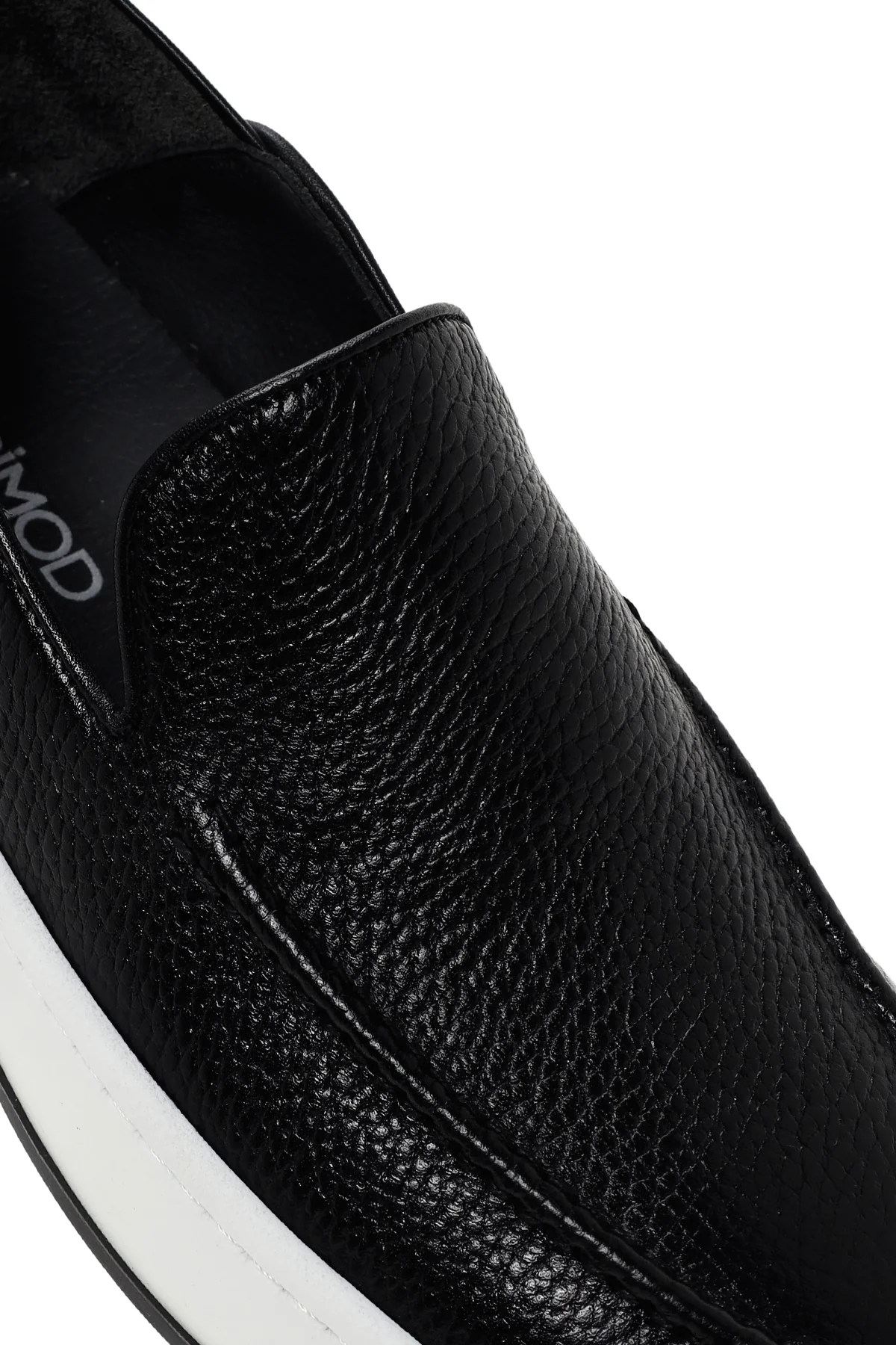 Erkek Siyah Deri Casual Loafer - Image 10