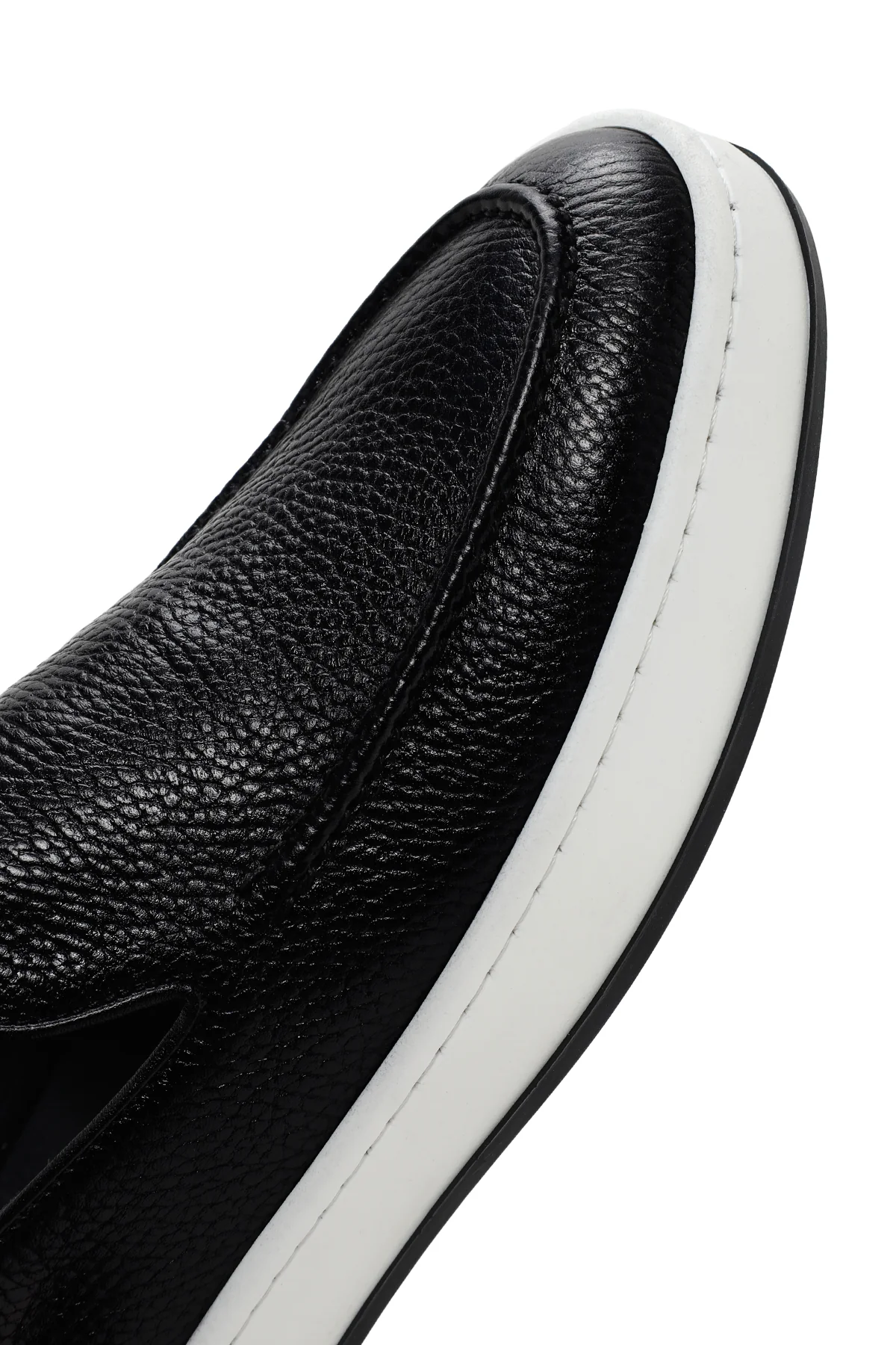 Erkek Siyah Deri Casual Loafer - Image 9