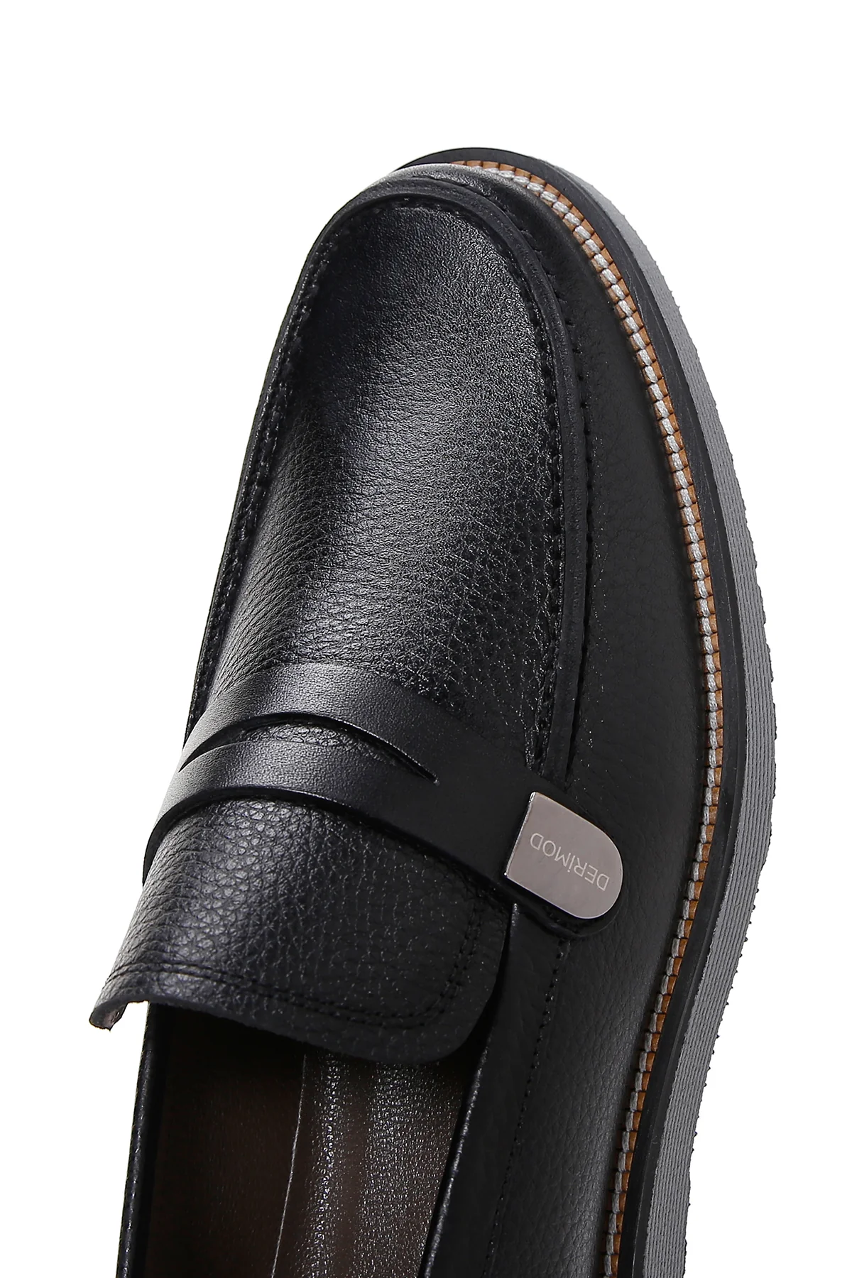 Erkek Siyah Deri Casual Loafer - Image 8