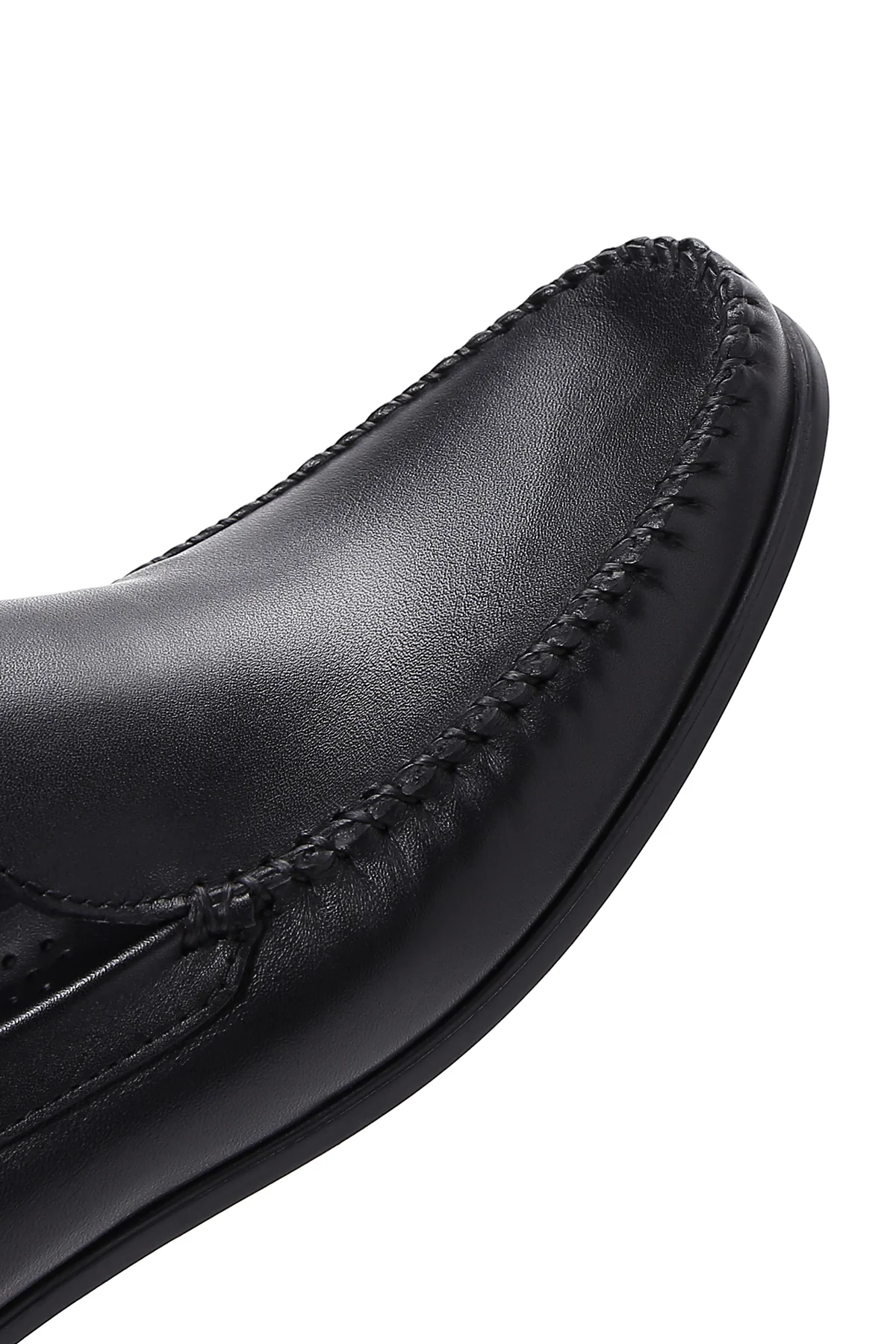 Erkek Siyah Deri Casual Loafer - Image 8