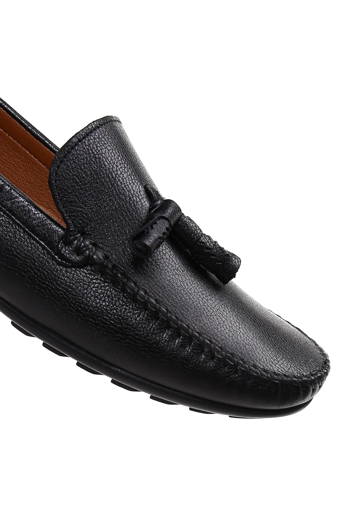 Erkek Siyah Deri Casual Loafer - Image 8