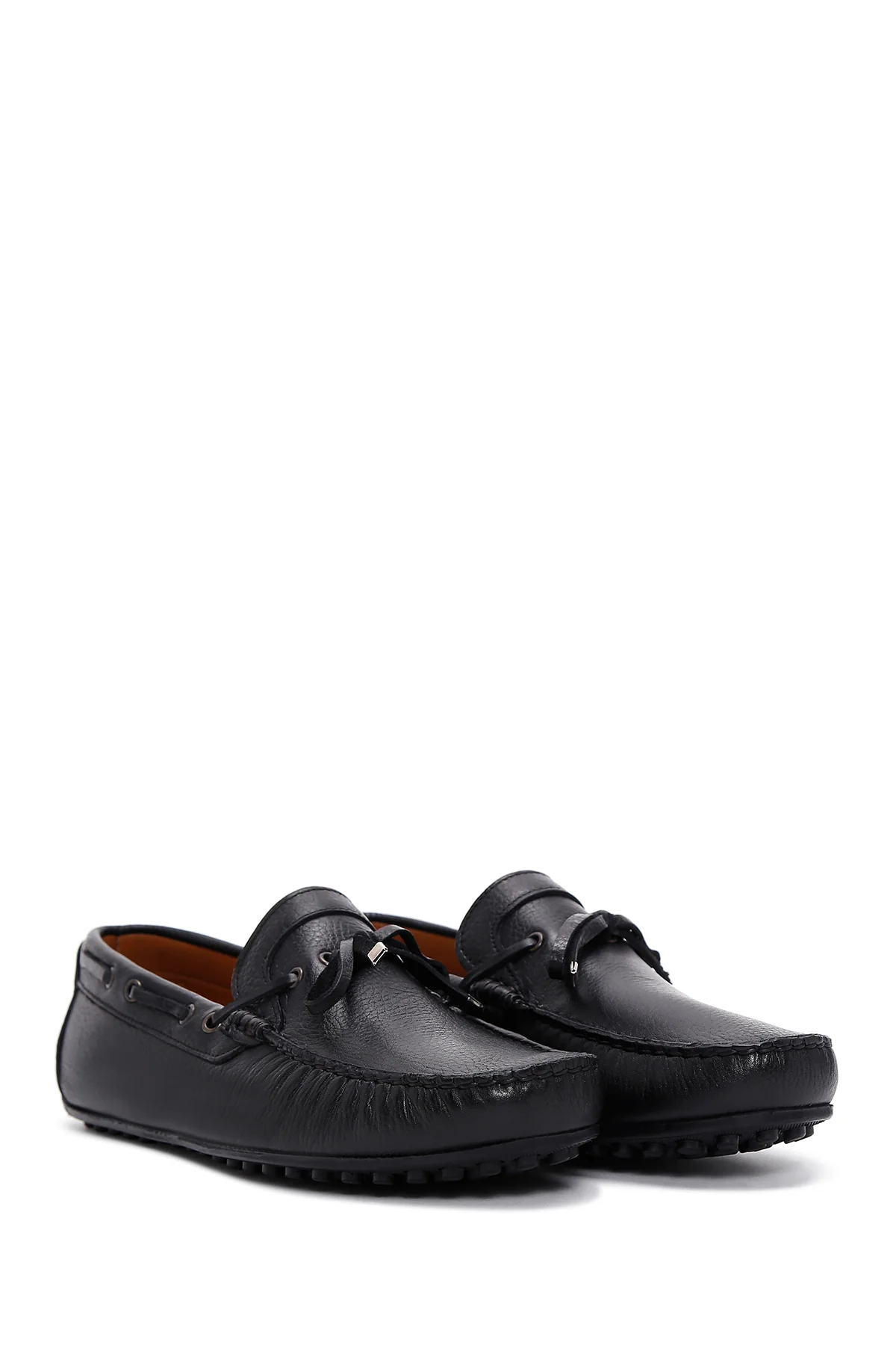 Erkek Siyah Deri Casual Loafer - Image 3