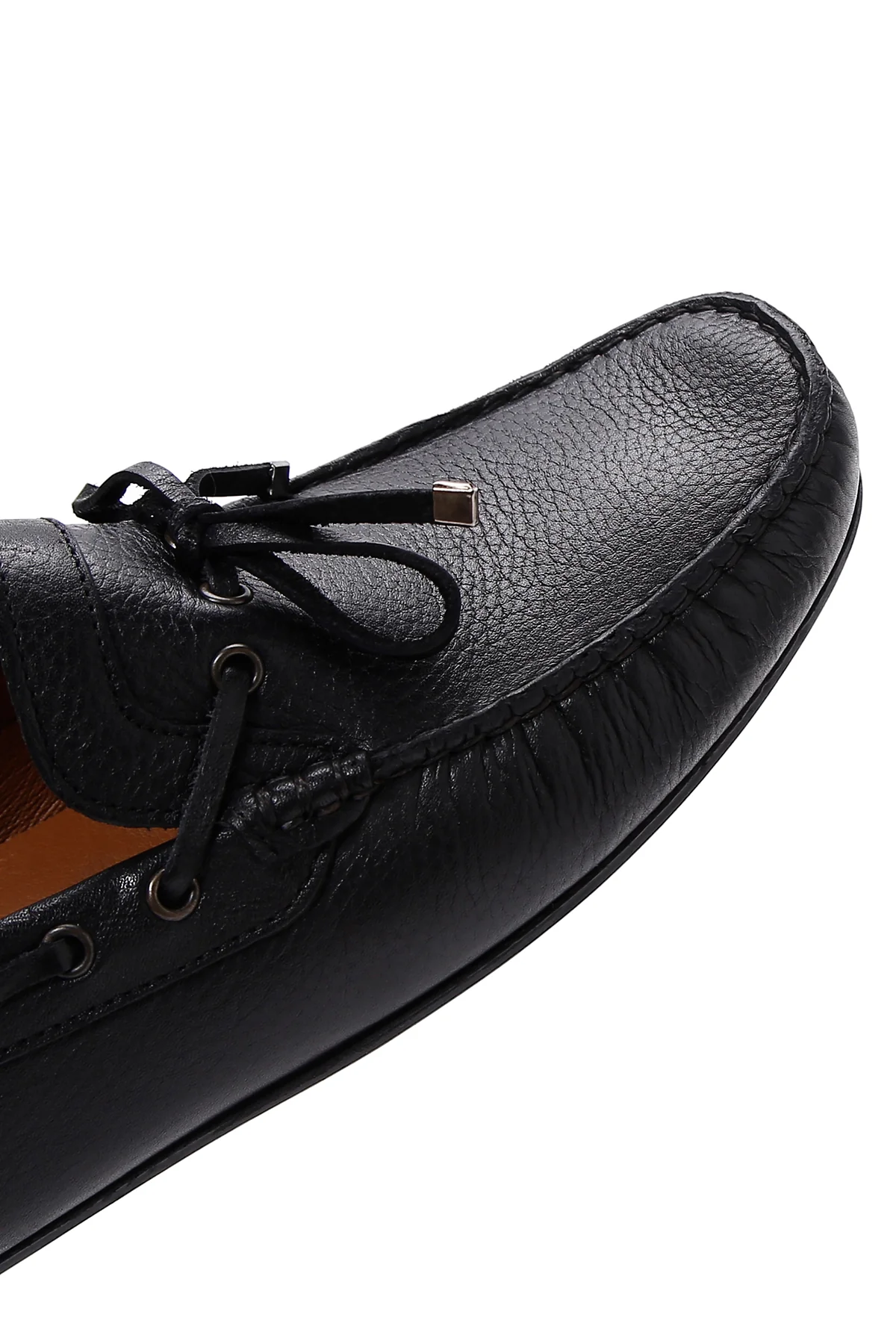 Erkek Siyah Deri Casual Loafer - Image 9