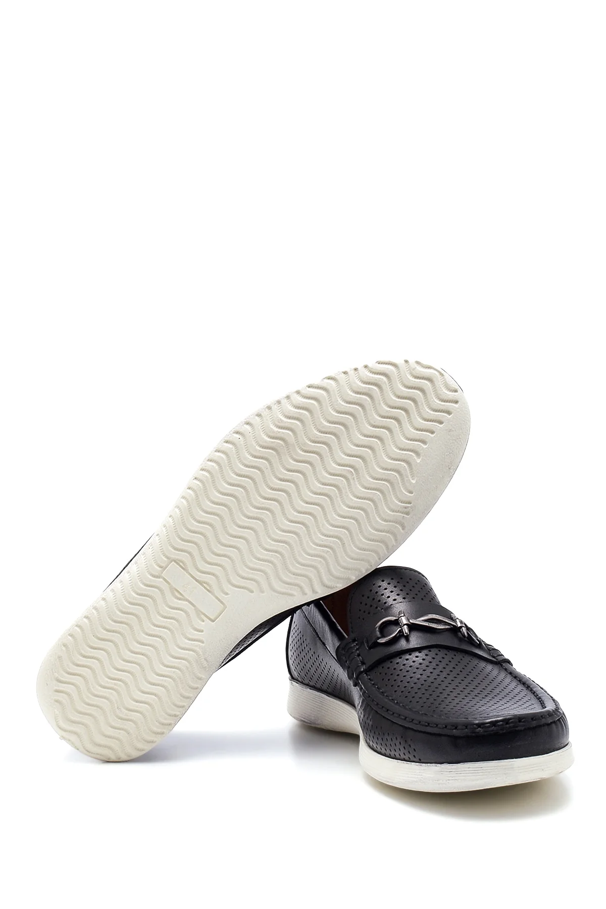 Erkek Siyah Deri Casual Loafer - Image 4