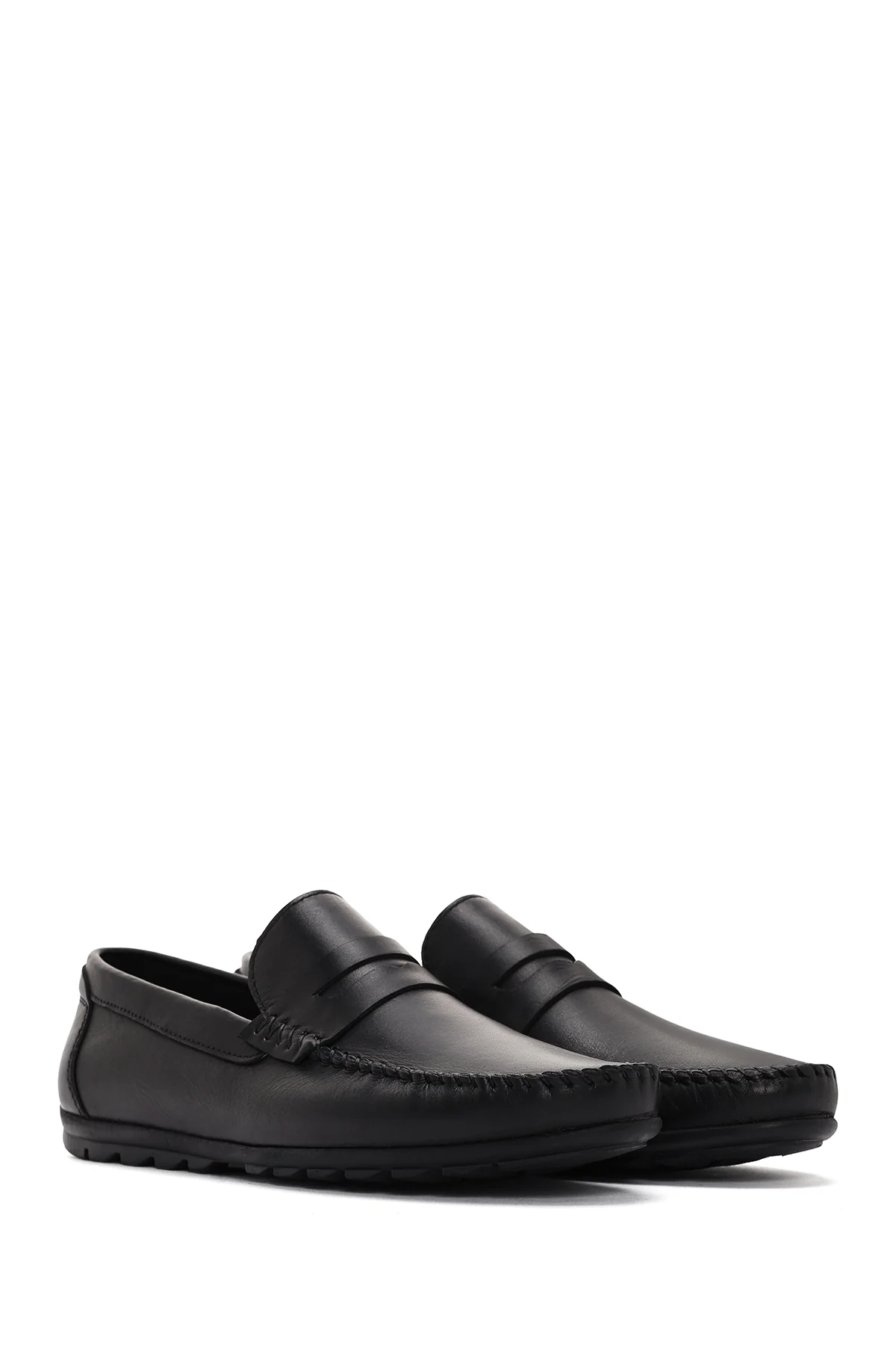 Erkek Siyah Deri Casual Loafer - Image 3