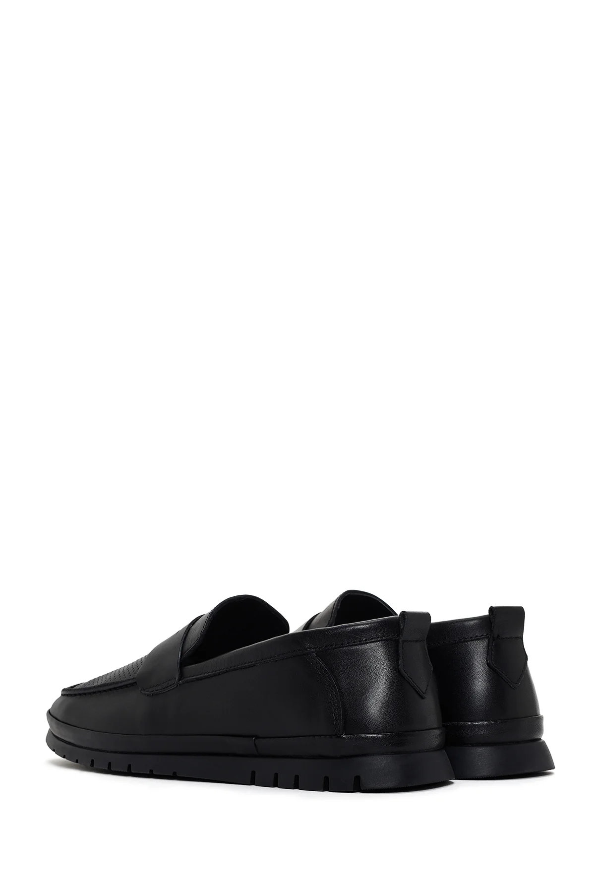 Erkek Siyah Deri Casual Loafer - Image 5