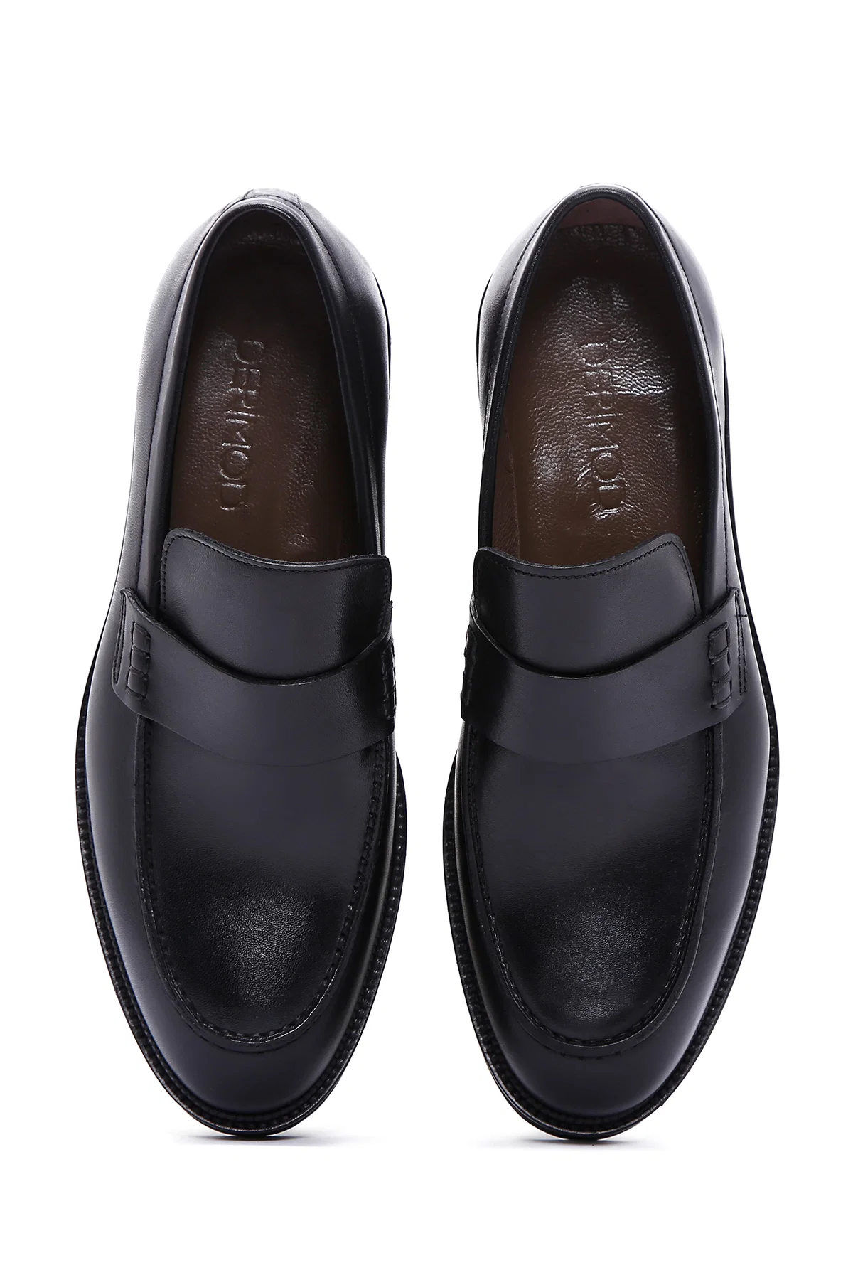 Erkek Siyah Deri Casual Loafer - Image 6
