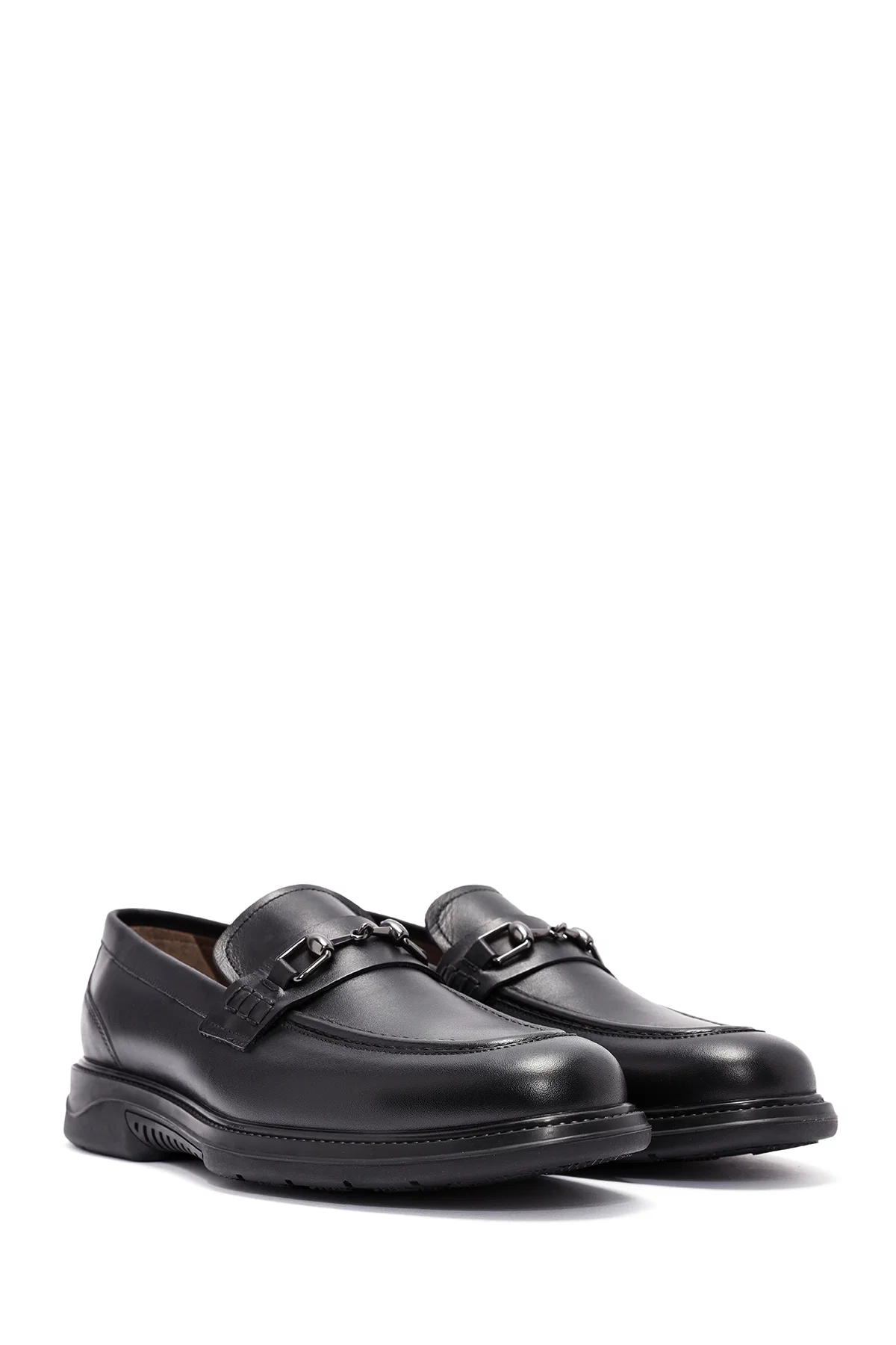 Erkek Siyah Deri Casual Loafer - Image 3