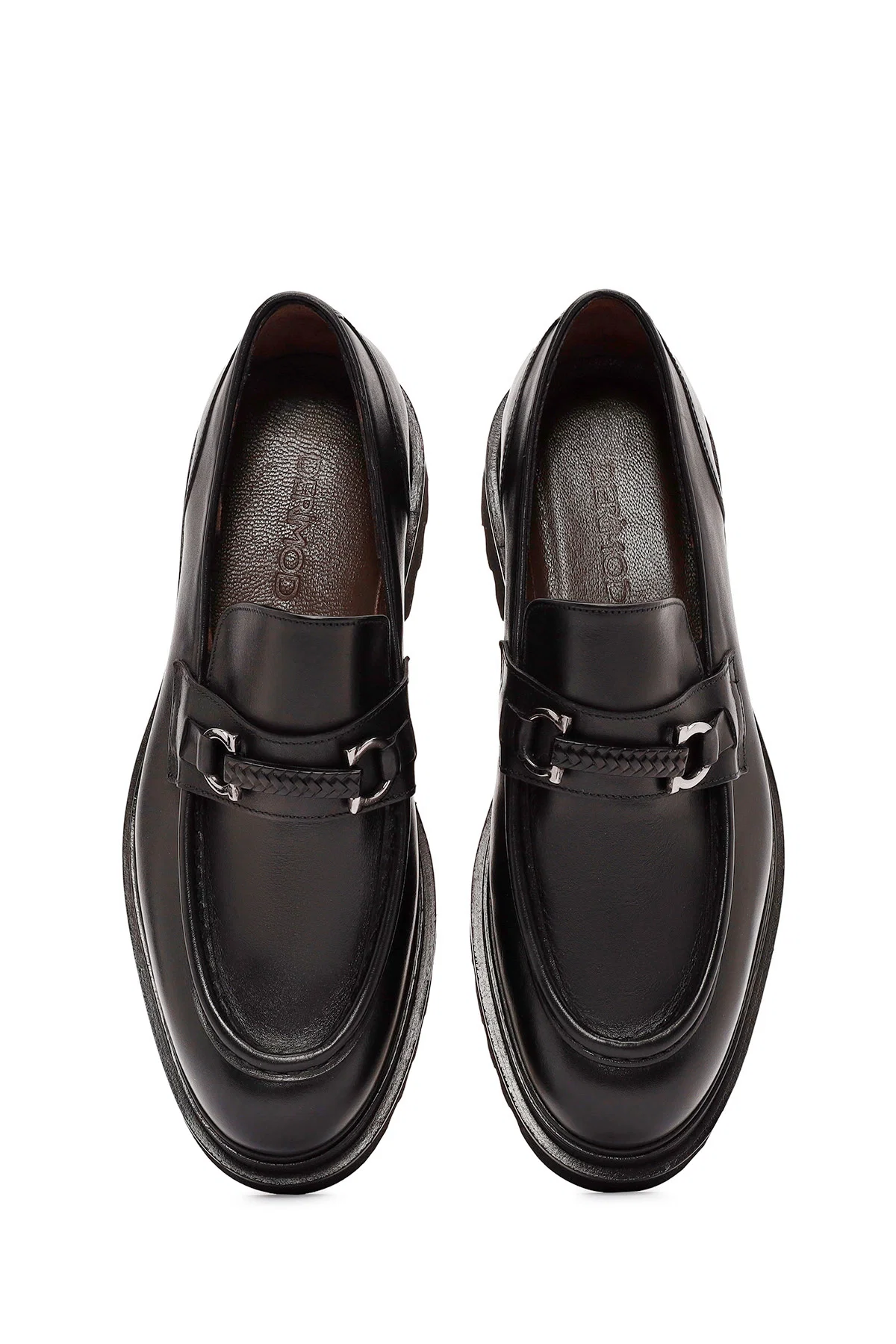 Erkek Siyah Deri Casual Loafer - Image 7