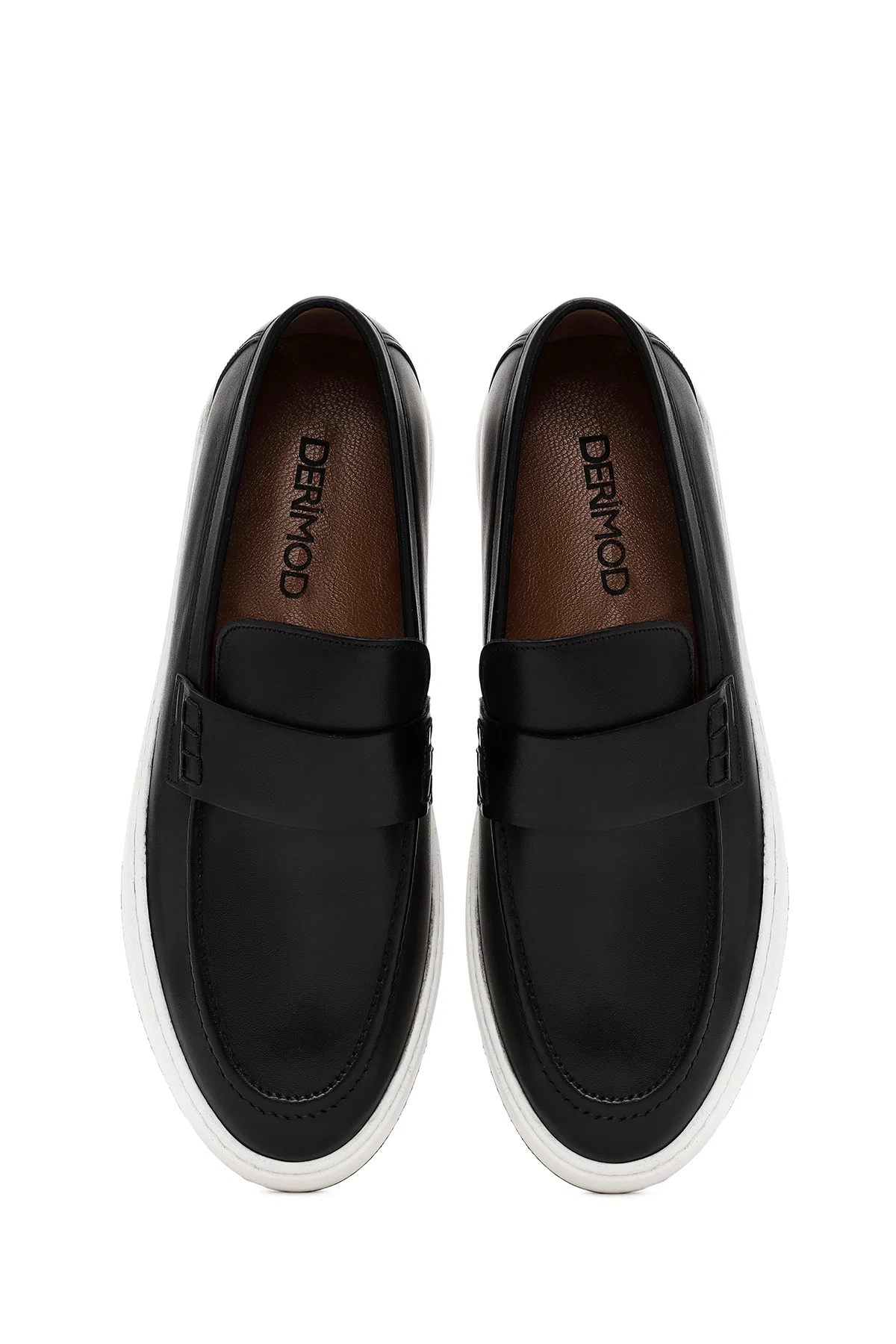 Erkek Siyah Deri Casual Loafer - Image 7