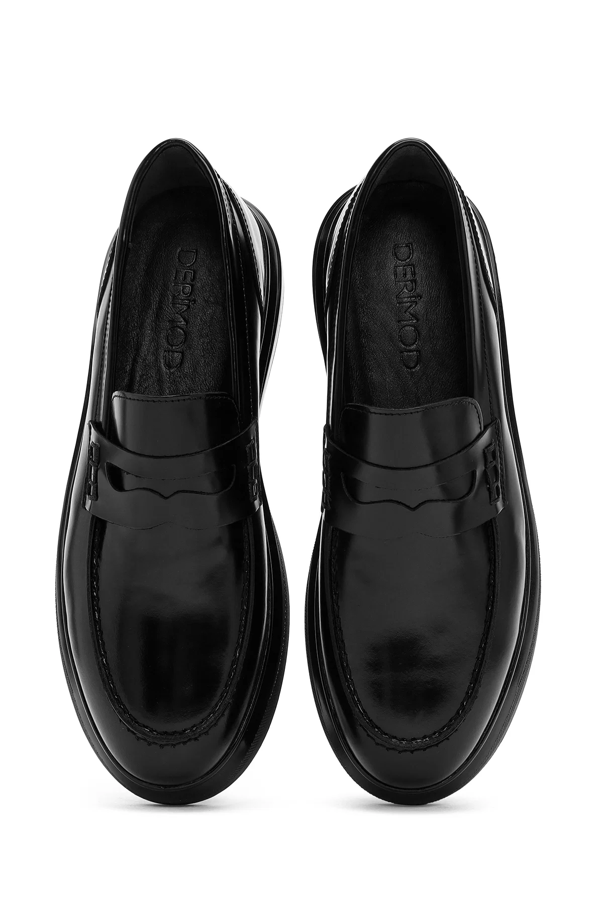 Erkek Siyah Deri Casual Loafer - Image 7