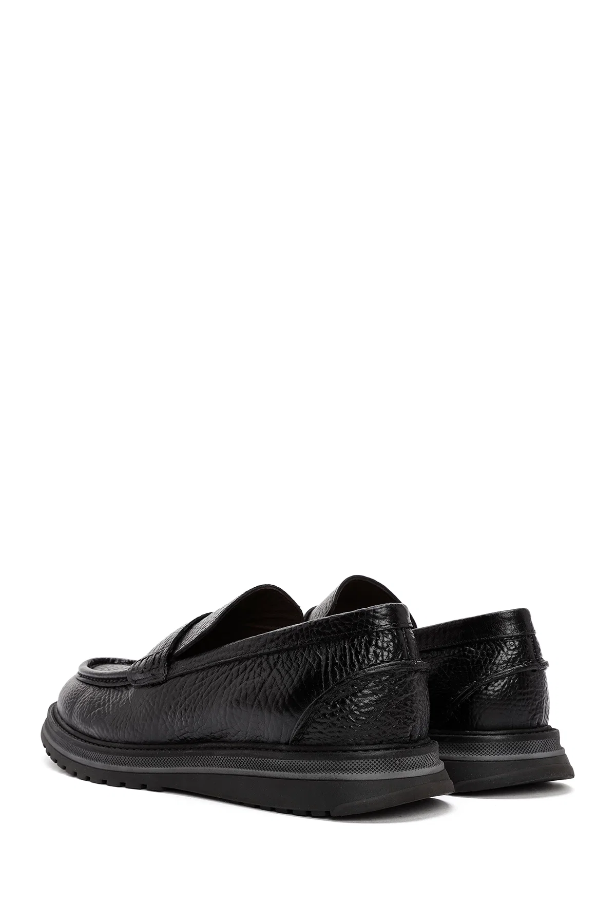 Erkek Siyah Deri Casual Loafer - Image 5