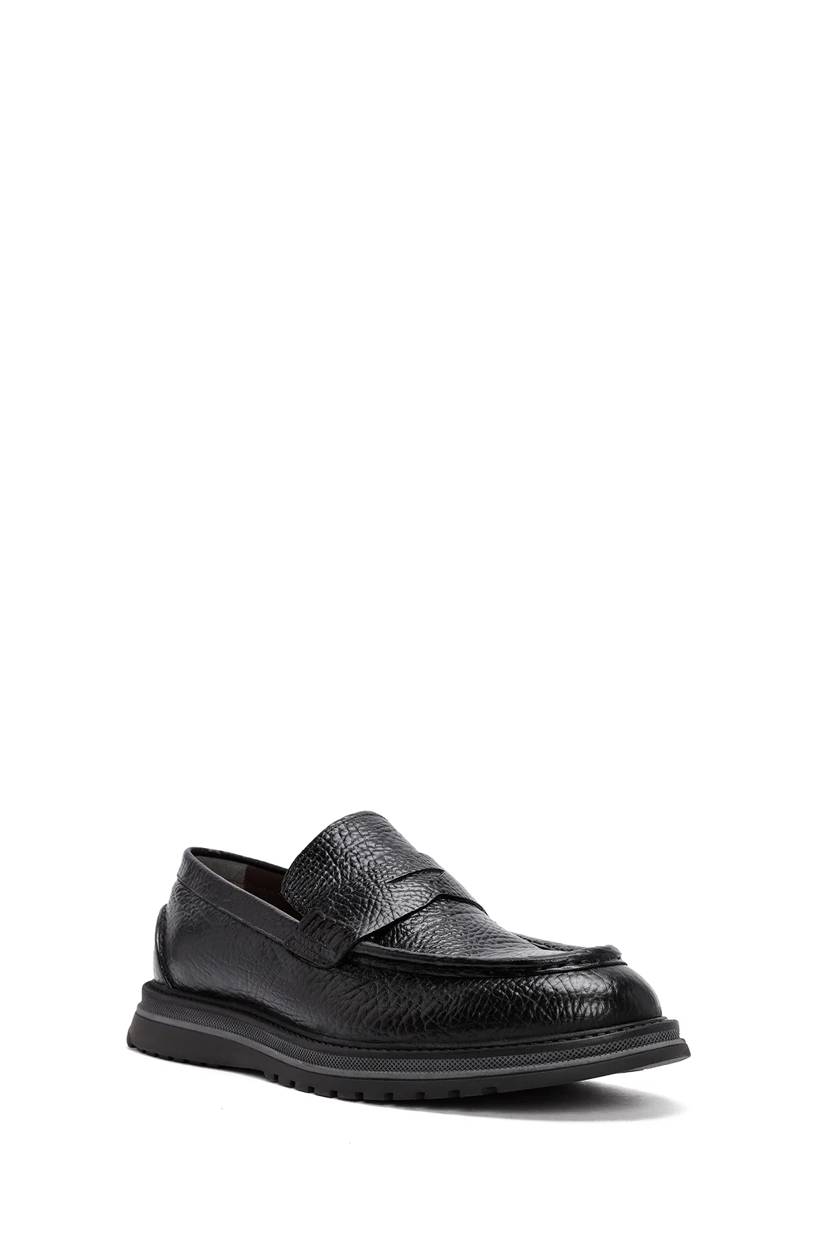 Erkek Siyah Deri Casual Loafer - Image 6