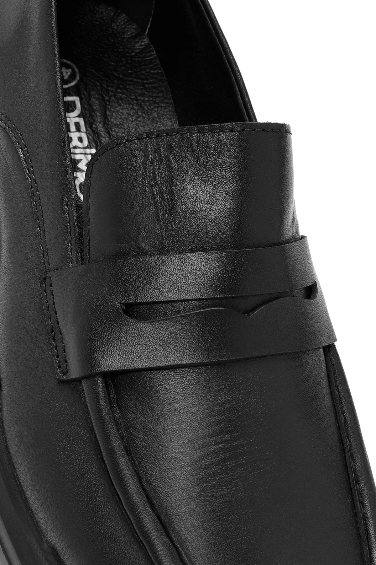 Erkek Siyah Deri Casual Loafer - Image 10