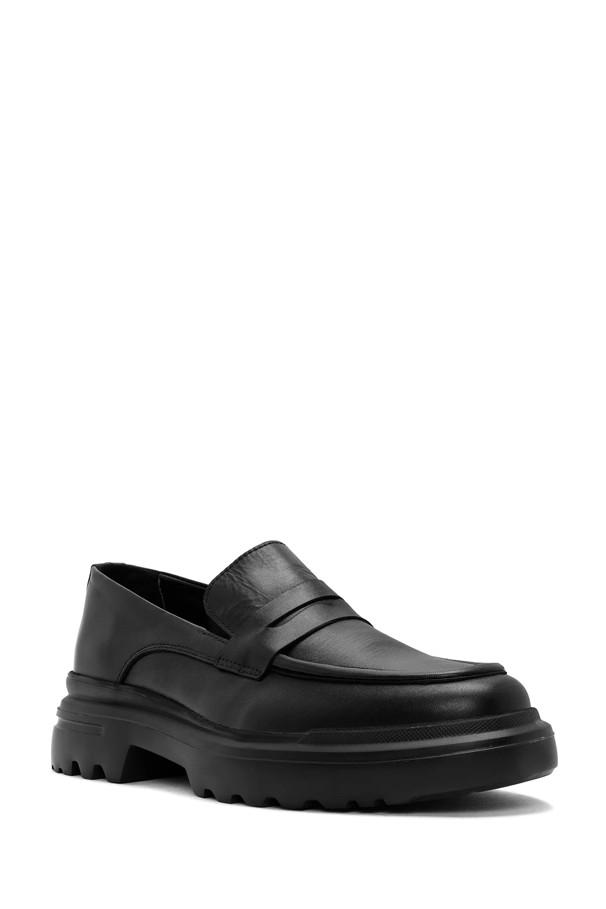 Erkek Siyah Deri Casual Loafer - Image 6