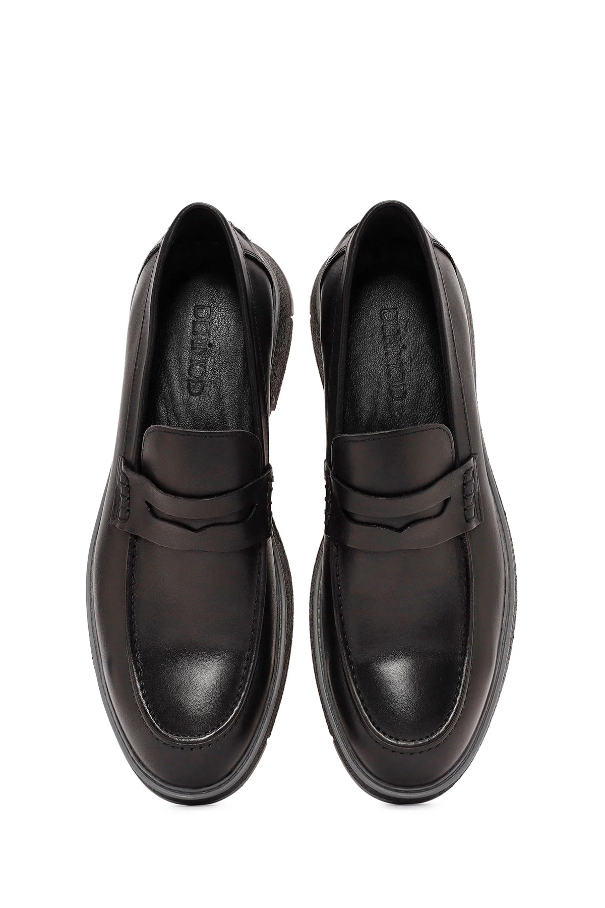 Erkek Siyah Deri Casual Loafer - Image 7