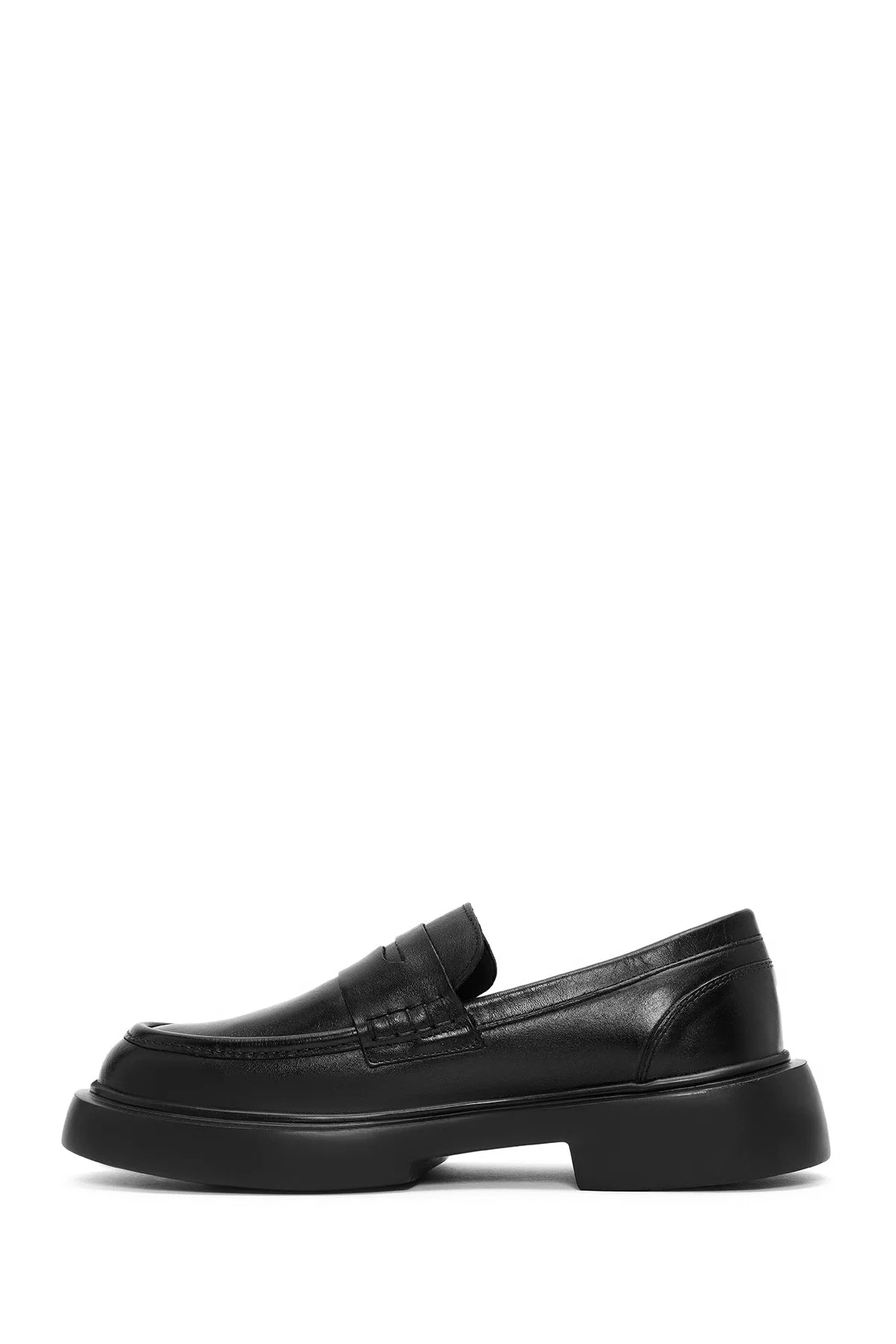 Erkek Siyah Deri Casual Loafer - Image 2
