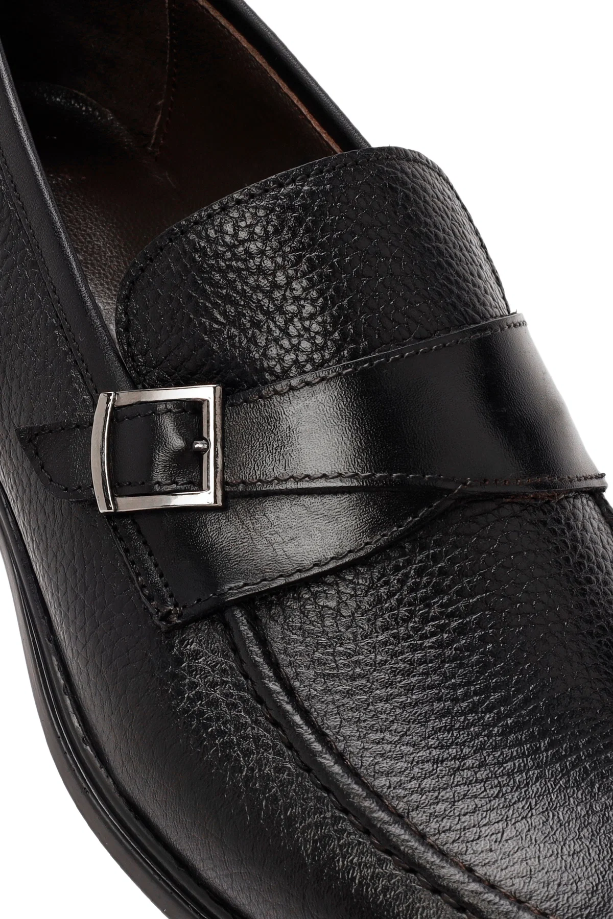 Erkek Siyah Deri Casual Loafer - Image 10