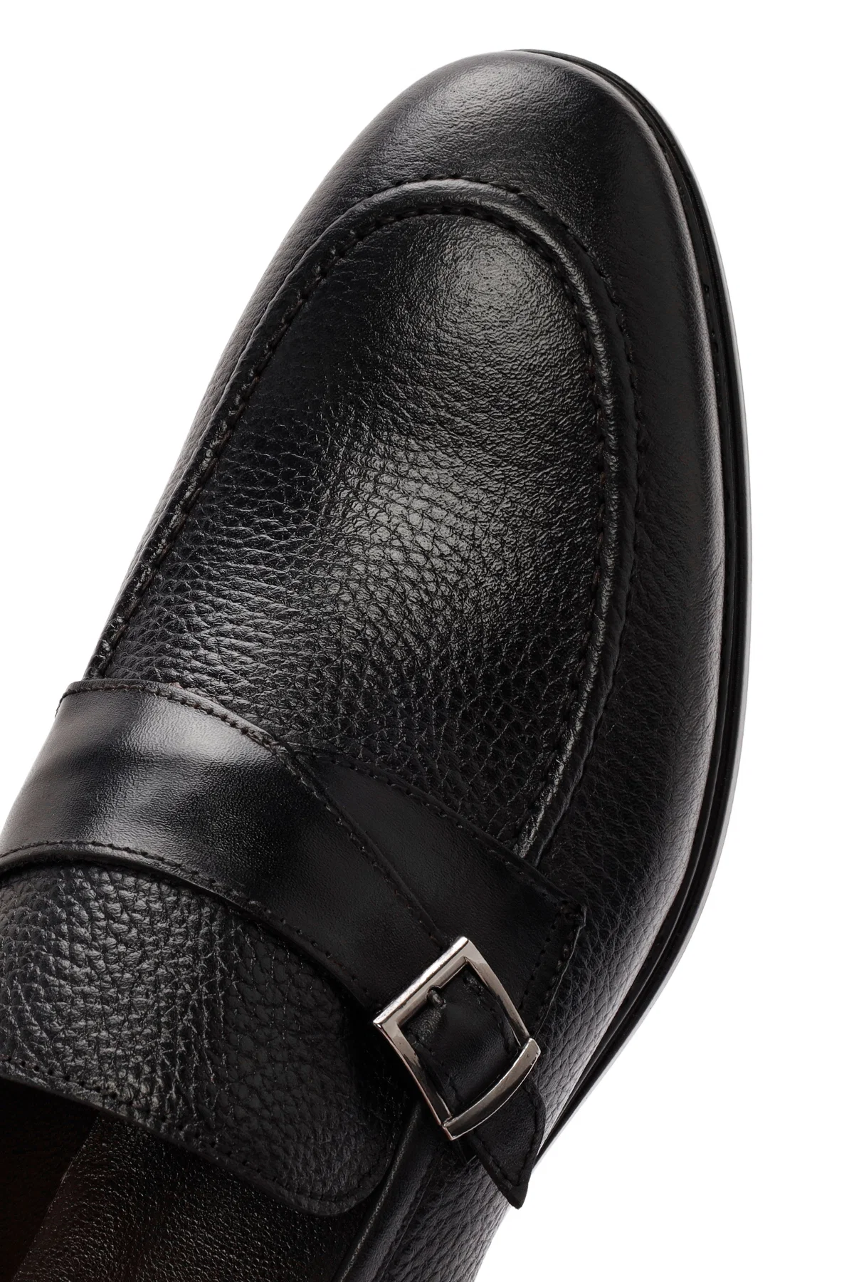 Erkek Siyah Deri Casual Loafer - Image 9
