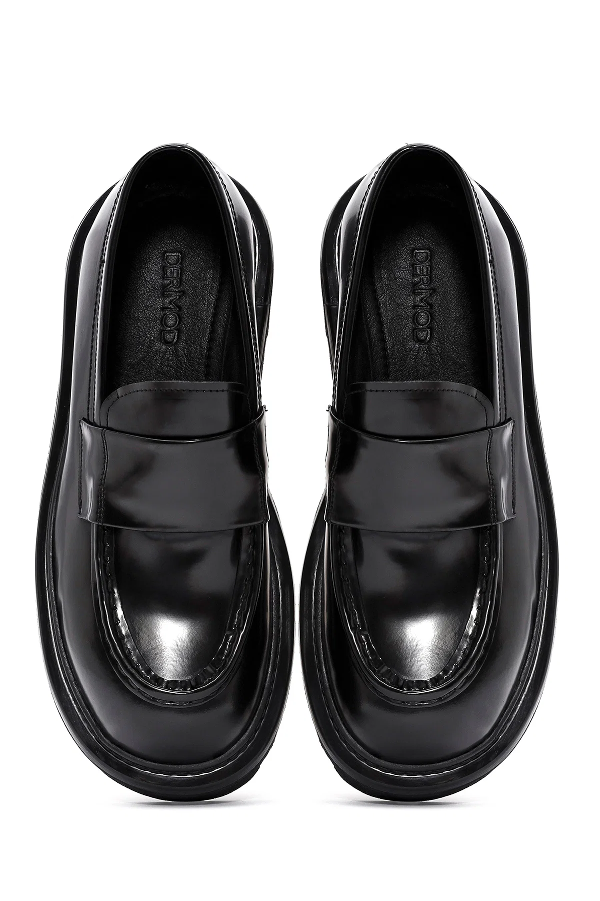 Erkek Siyah Deri Casual Loafer - Image 6