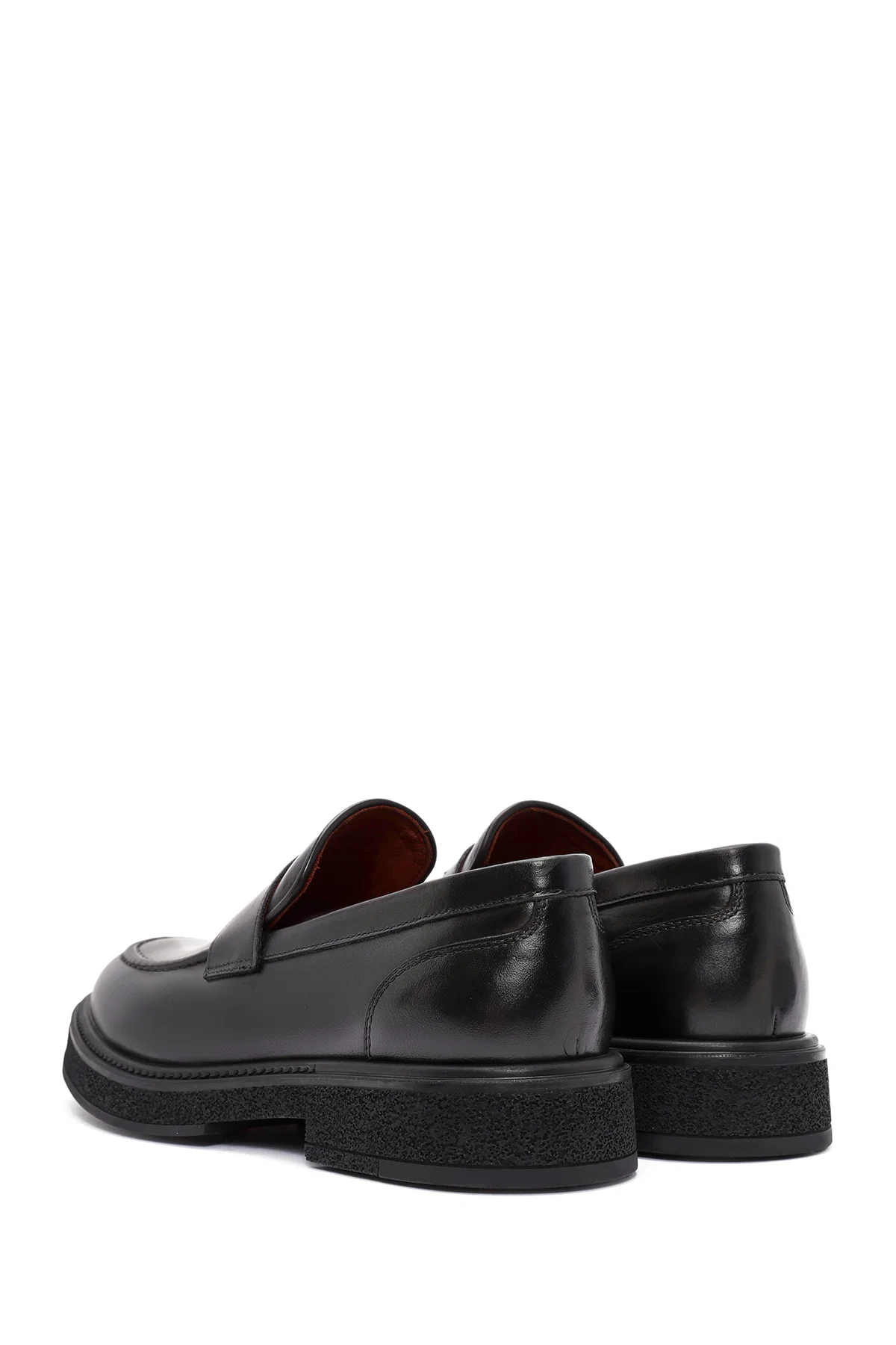 Erkek Siyah Deri Casual Loafer - Image 5