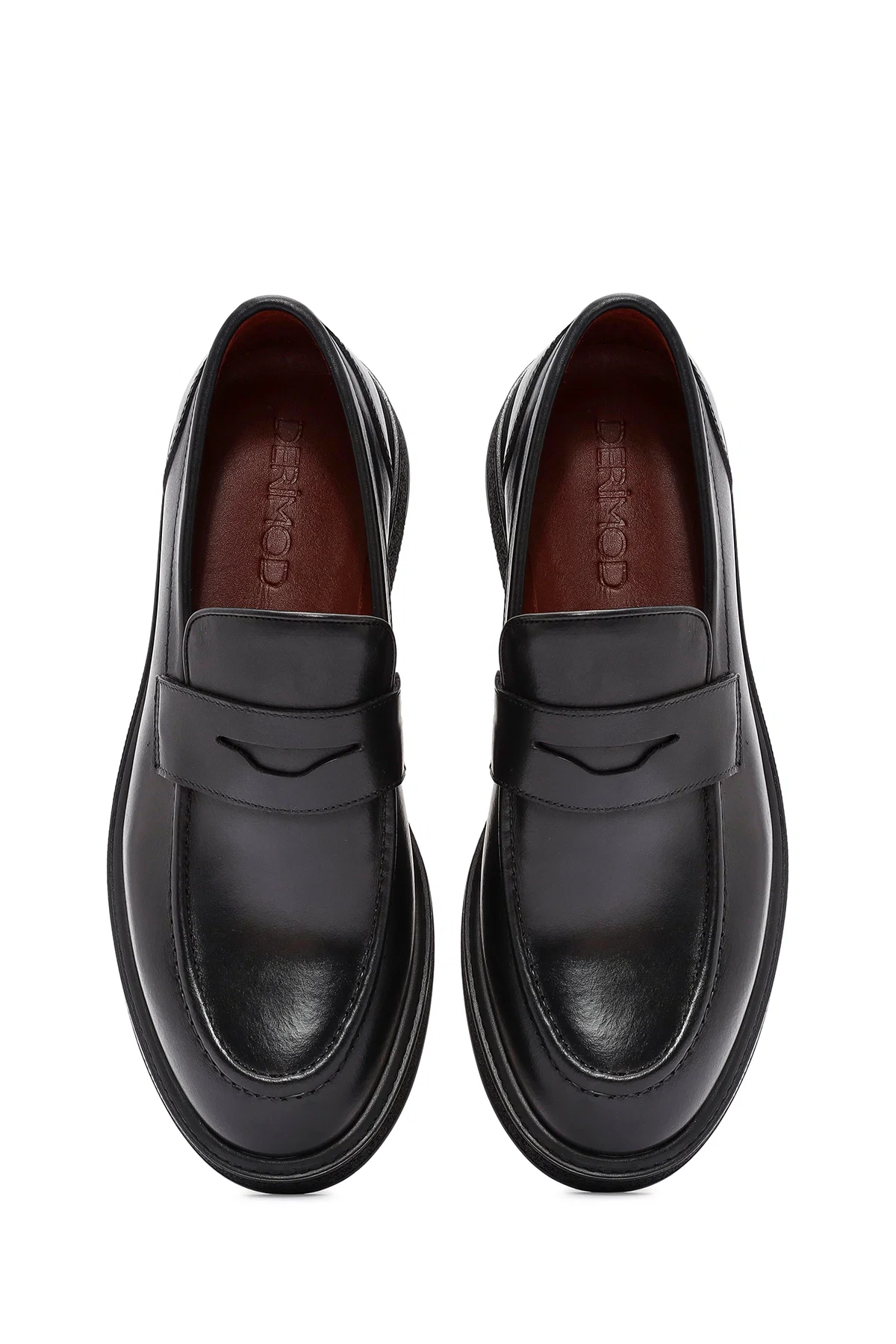 Erkek Siyah Deri Casual Loafer - Image 7