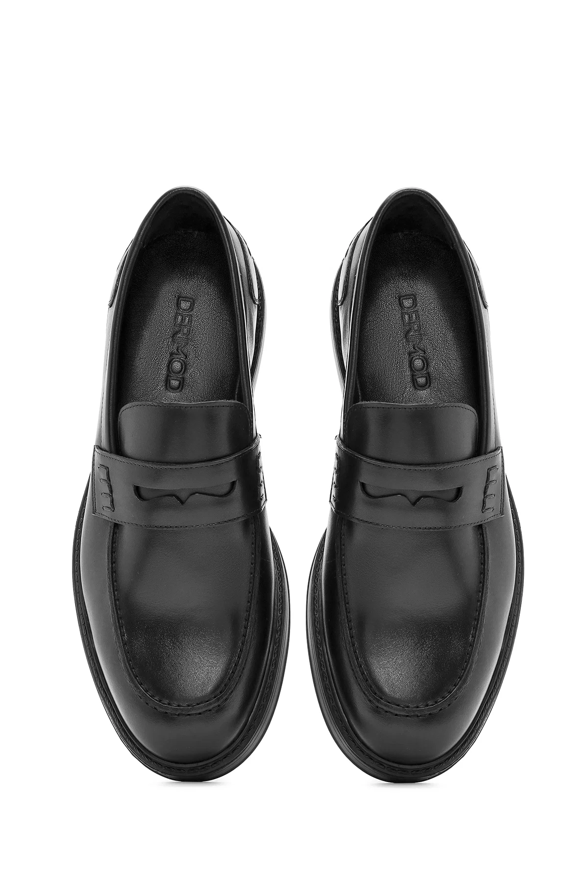 Erkek Siyah Deri Casual Loafer - Image 7